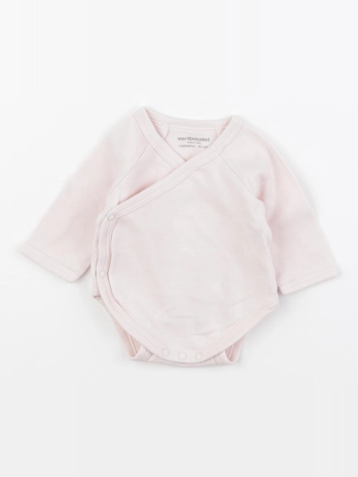 Vertbaudet - body rose - 0 mois