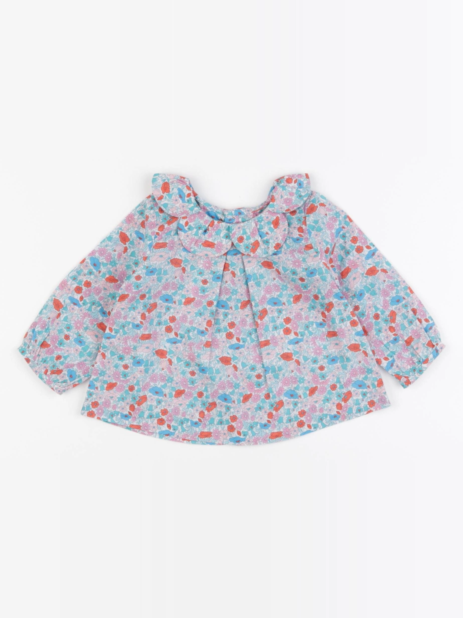 Jacadi - blouse liberty multicolore - 6 mois