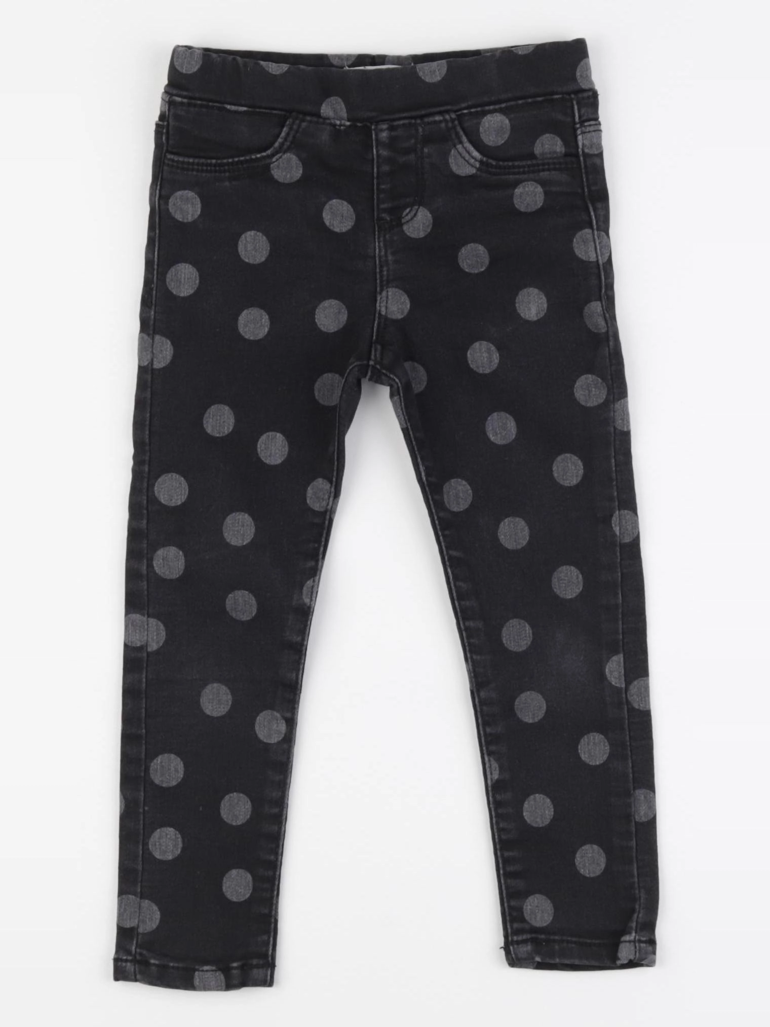 Vertbaudet - jegging noir, gris - 3 ans