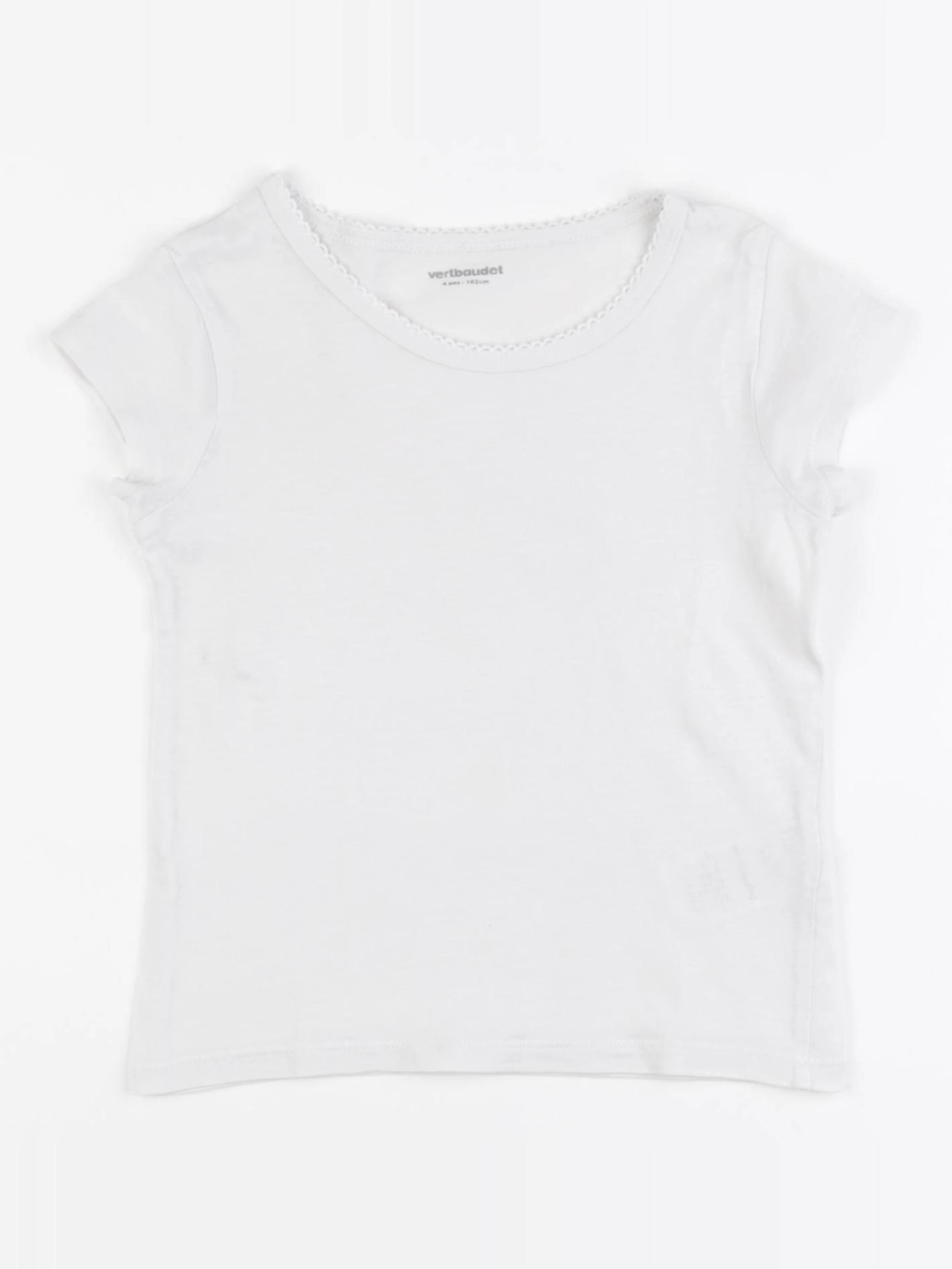 Vertbaudet - maillot de corps blanc - 4 ans