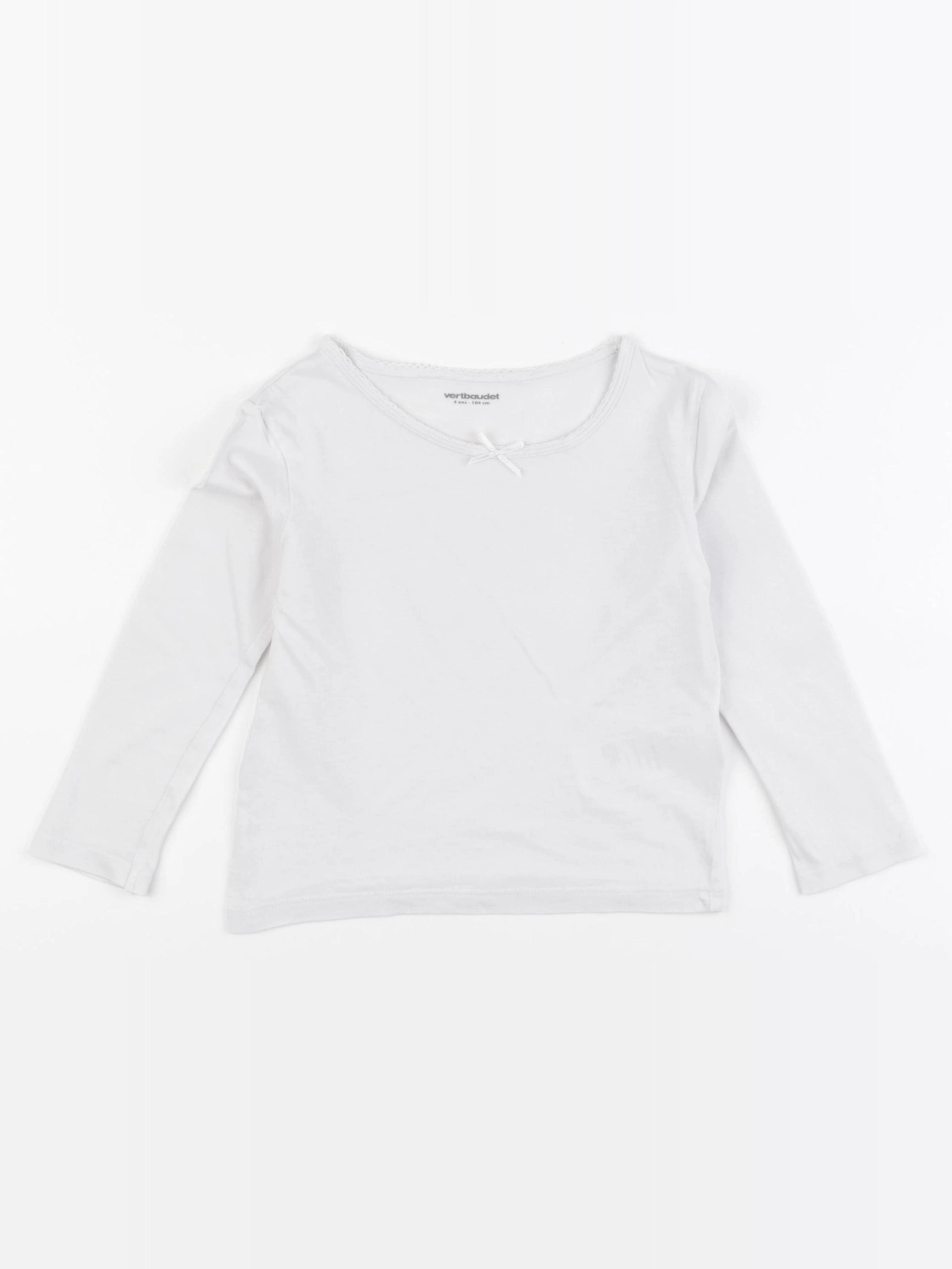 Vertbaudet - maillot de corps blanc - 4 ans