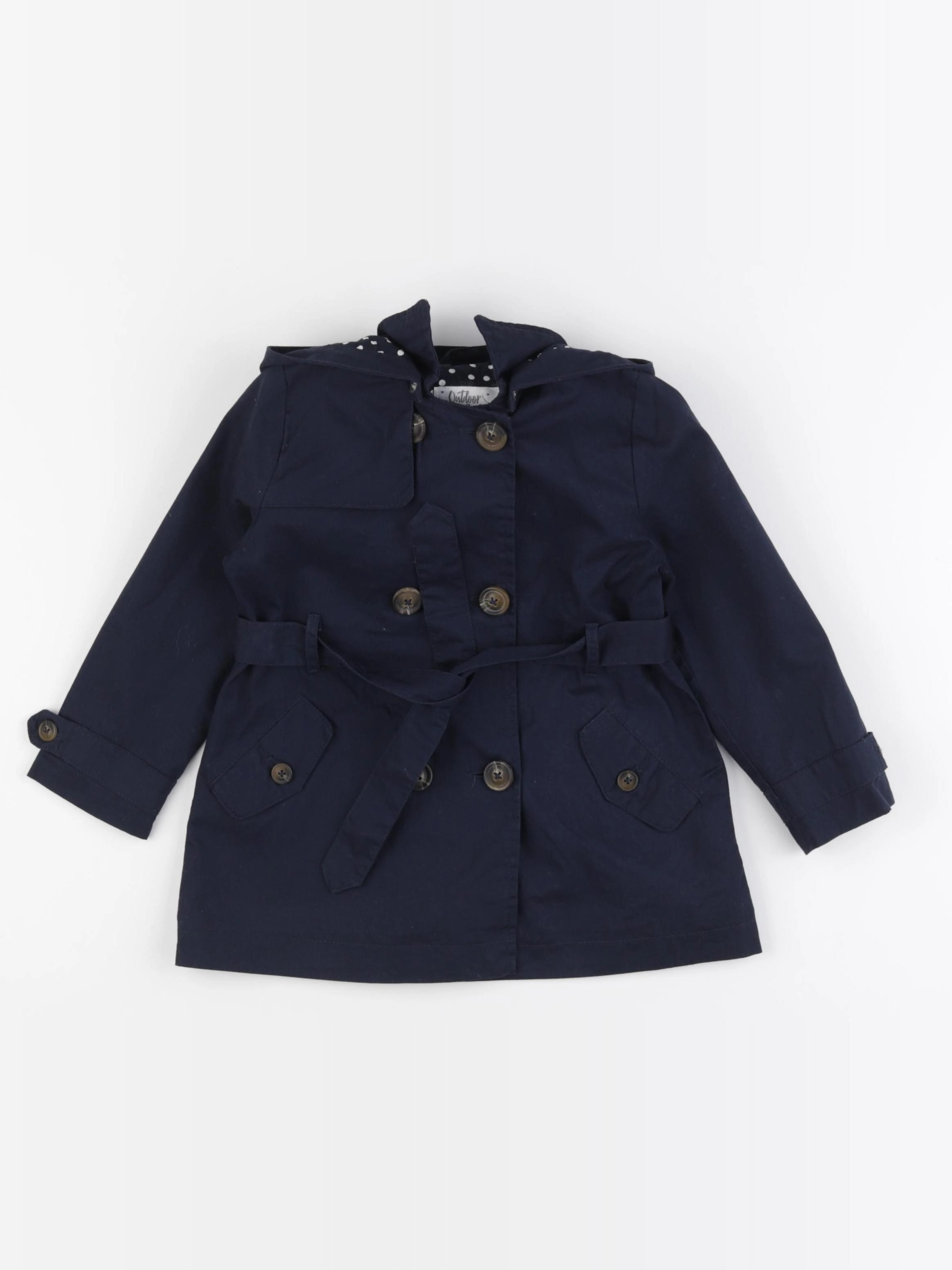 Vertbaudet - trench bleu - 3 ans