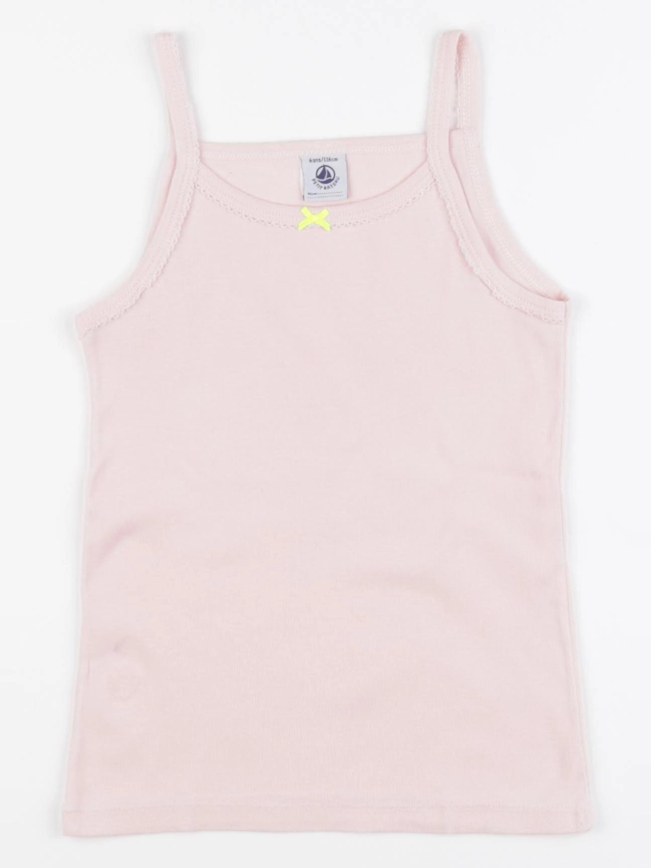 Petit Bateau - maillot de corps rose - 6 ans