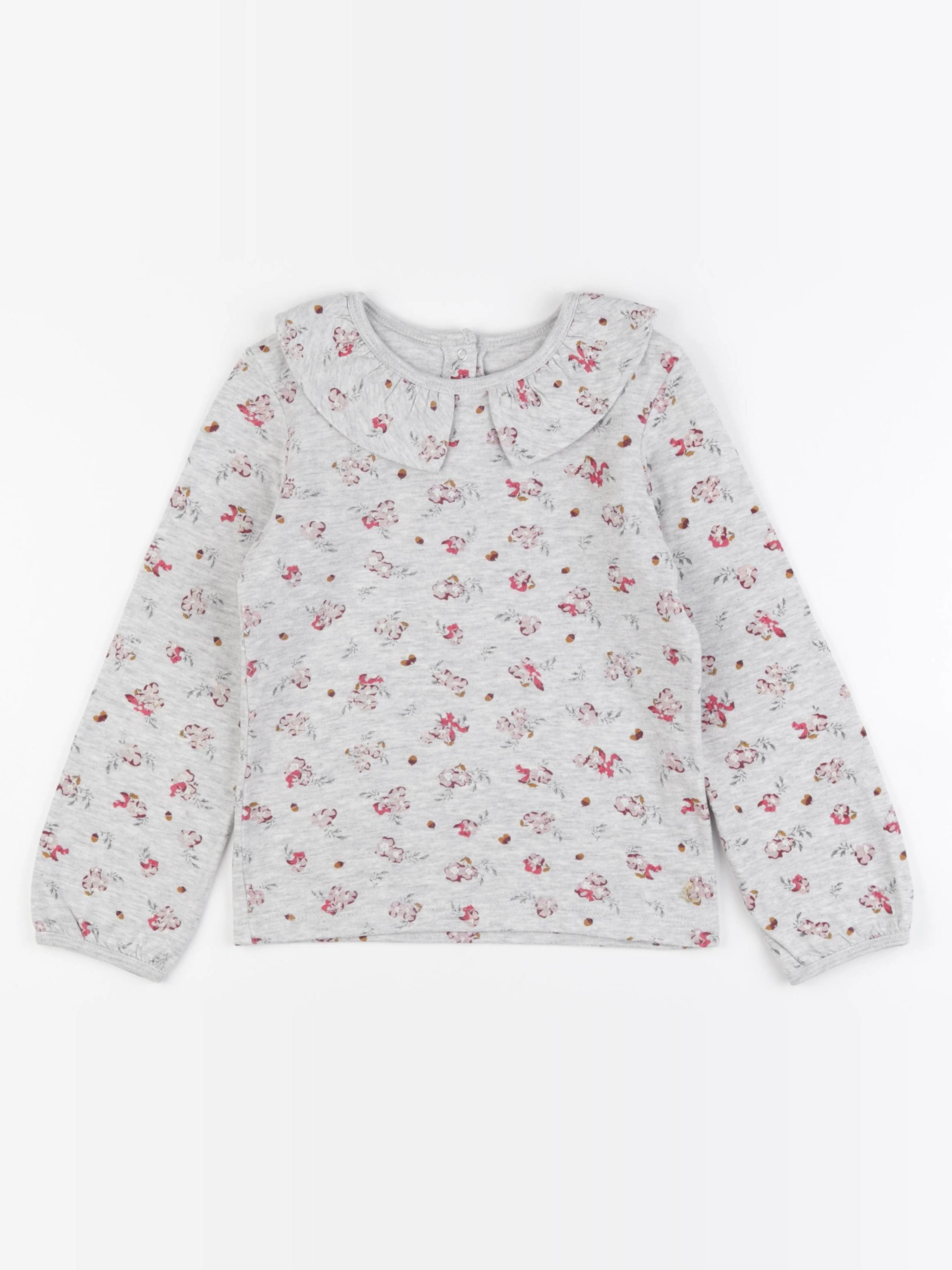Petit Bateau - tee-shirt gris - 6 ans