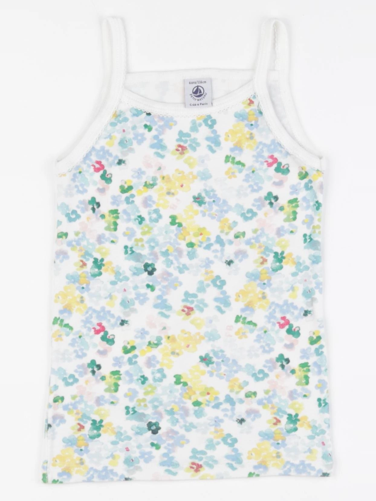 Petit Bateau - maillot de corps multicolore - 6 ans