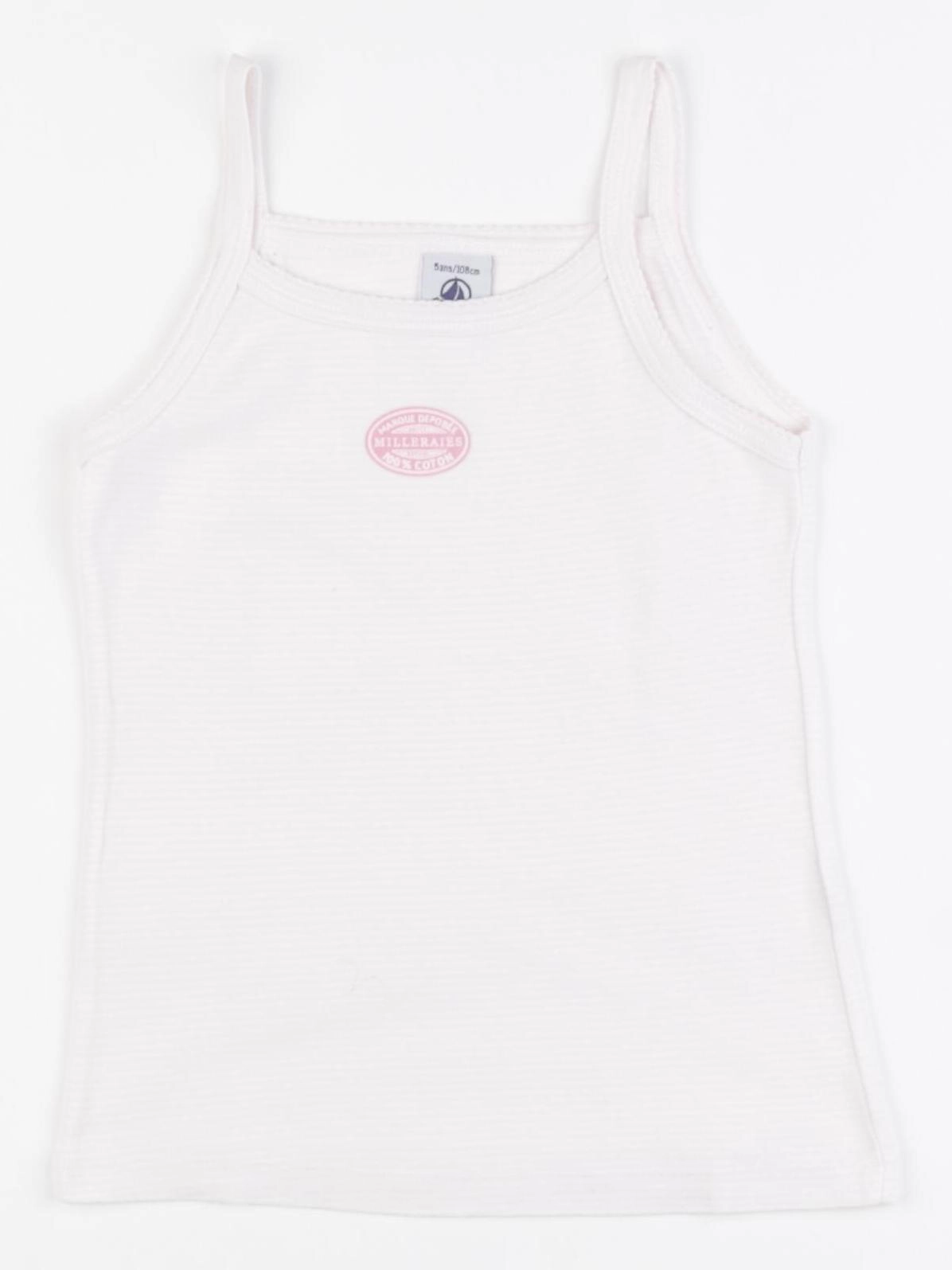 Petit Bateau - maillot de corps rose - 5 ans