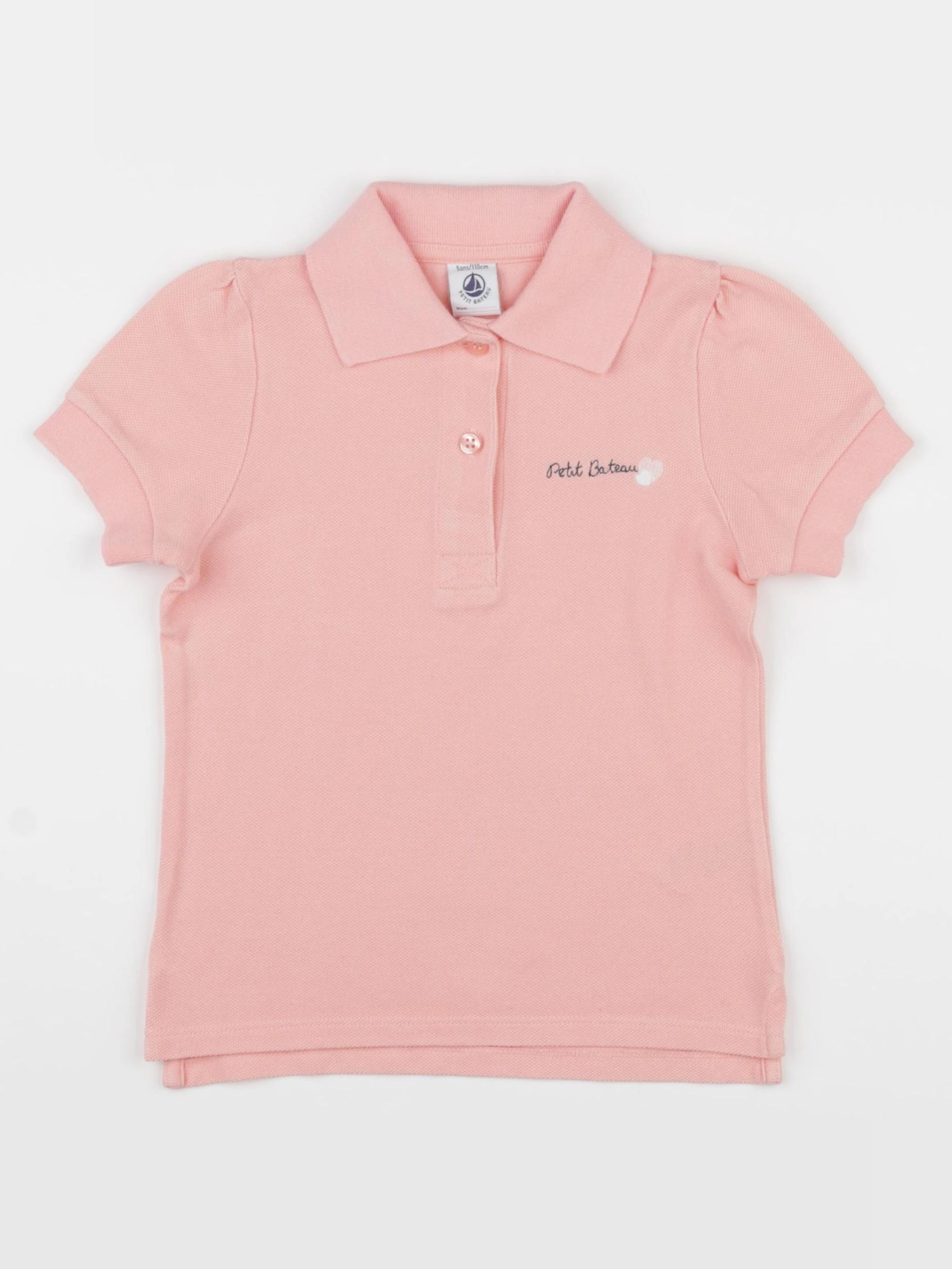 Petit Bateau - polo rose - 5 ans