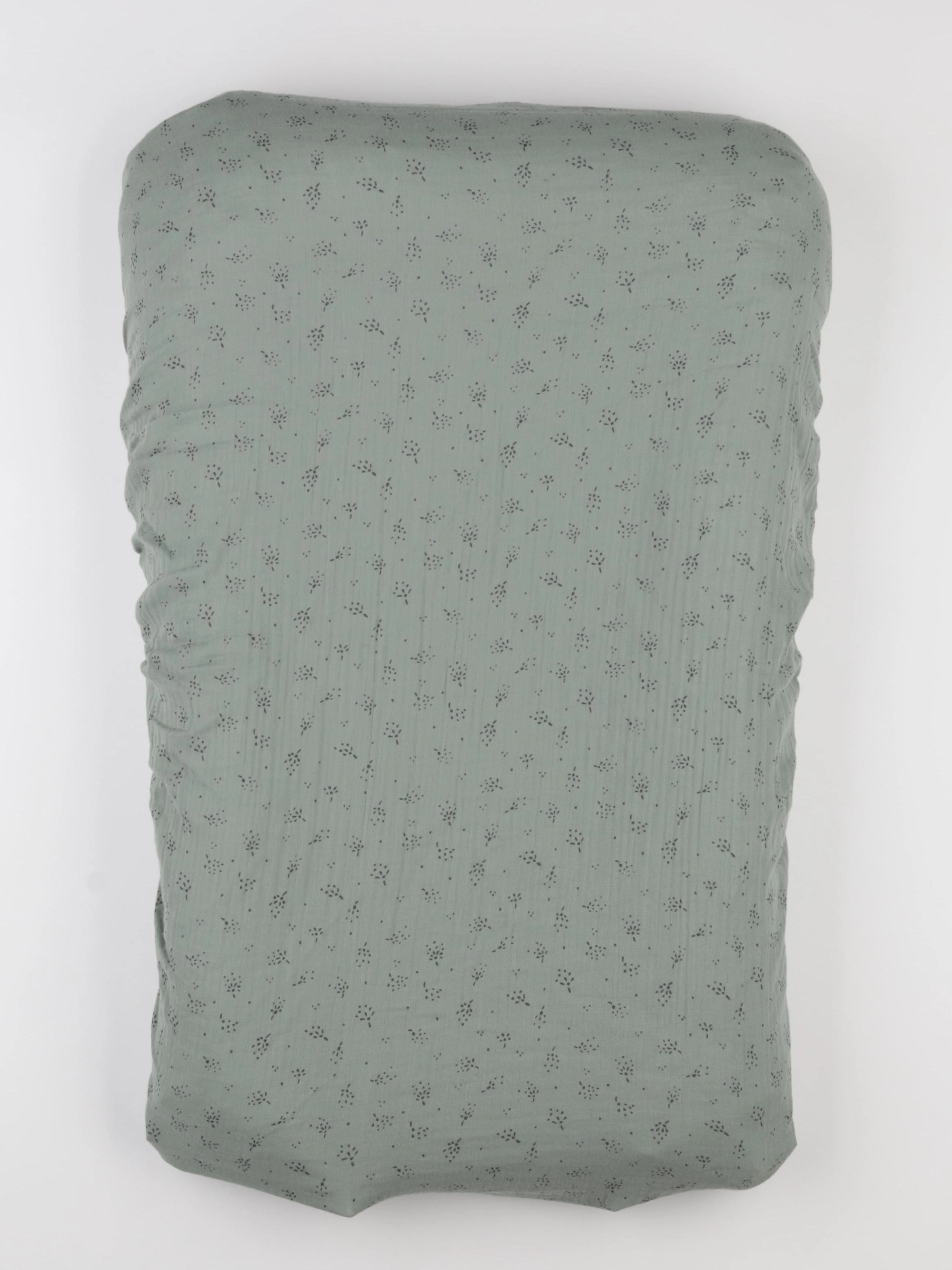 GABRIELLE PARIS - housse de matelas à langer ETINCELLE EUCALYPTUS 35x60 cm