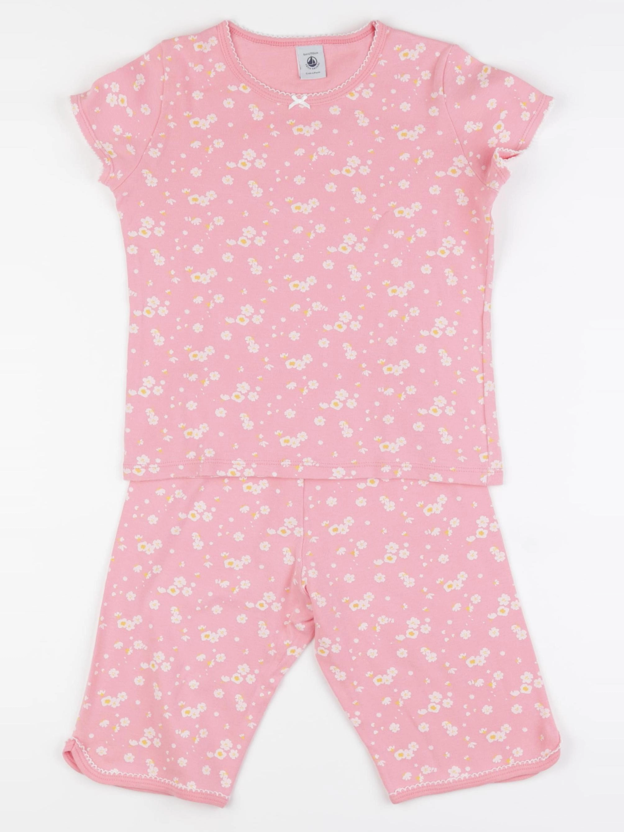 Petit Bateau - pyjama coton rose - 6 ans