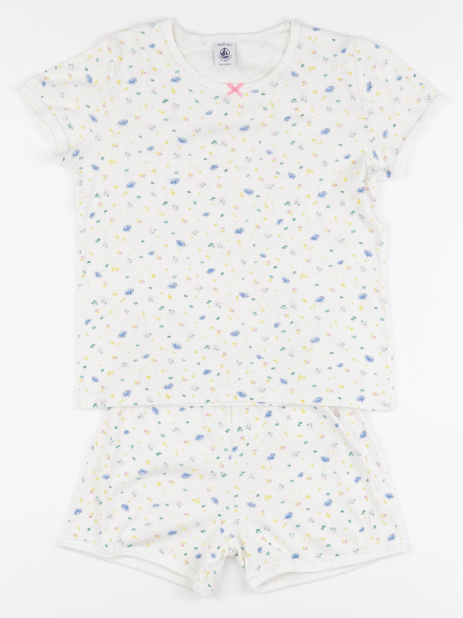 Petit Bateau - pyjama coton multicolore - 6 ans