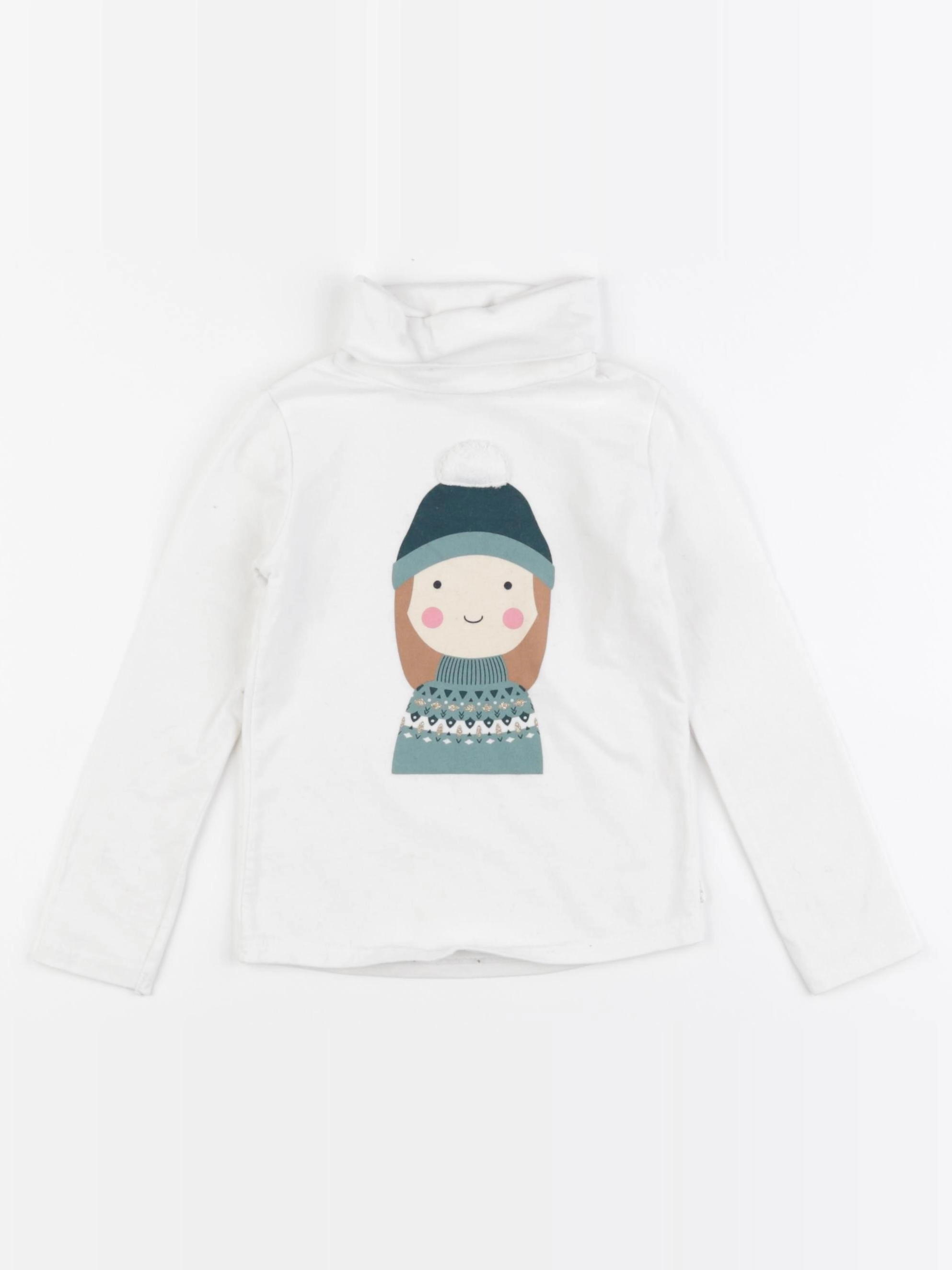Okaidi - sous-pull blanc - 3 ans