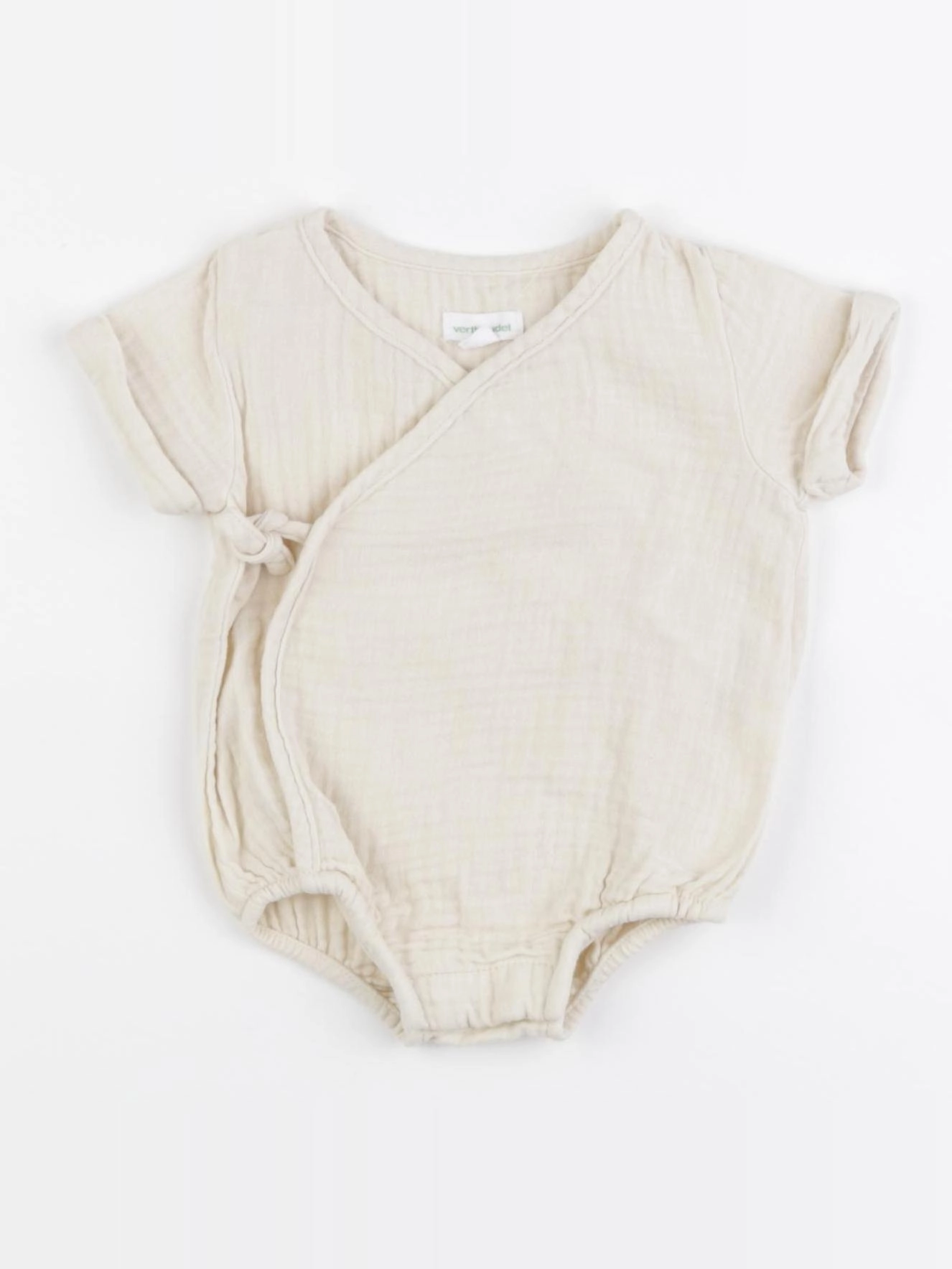 Vertbaudet - combinaison beige - 1 mois