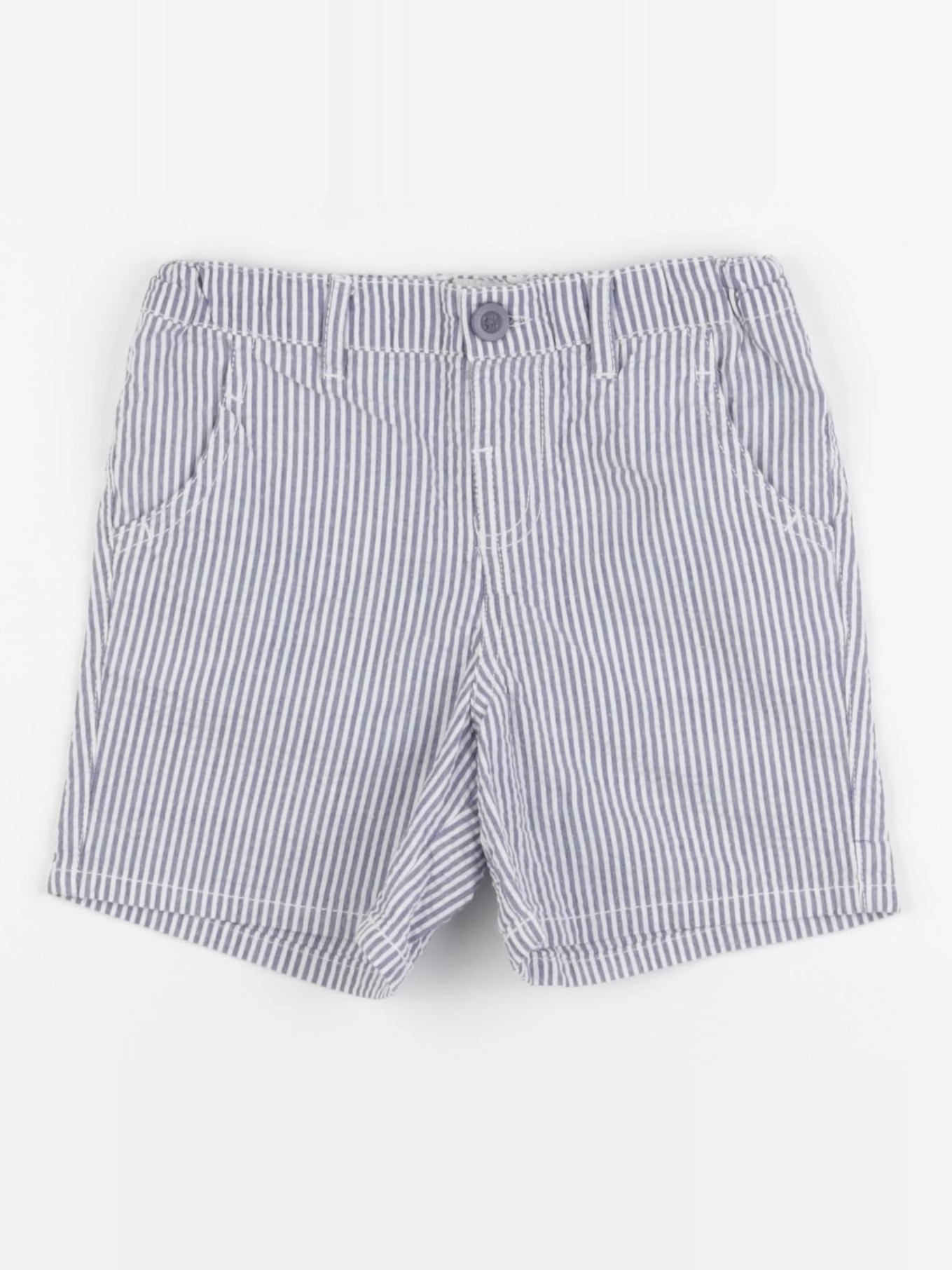 La Redoute - short blanc, bleu - 5 ans