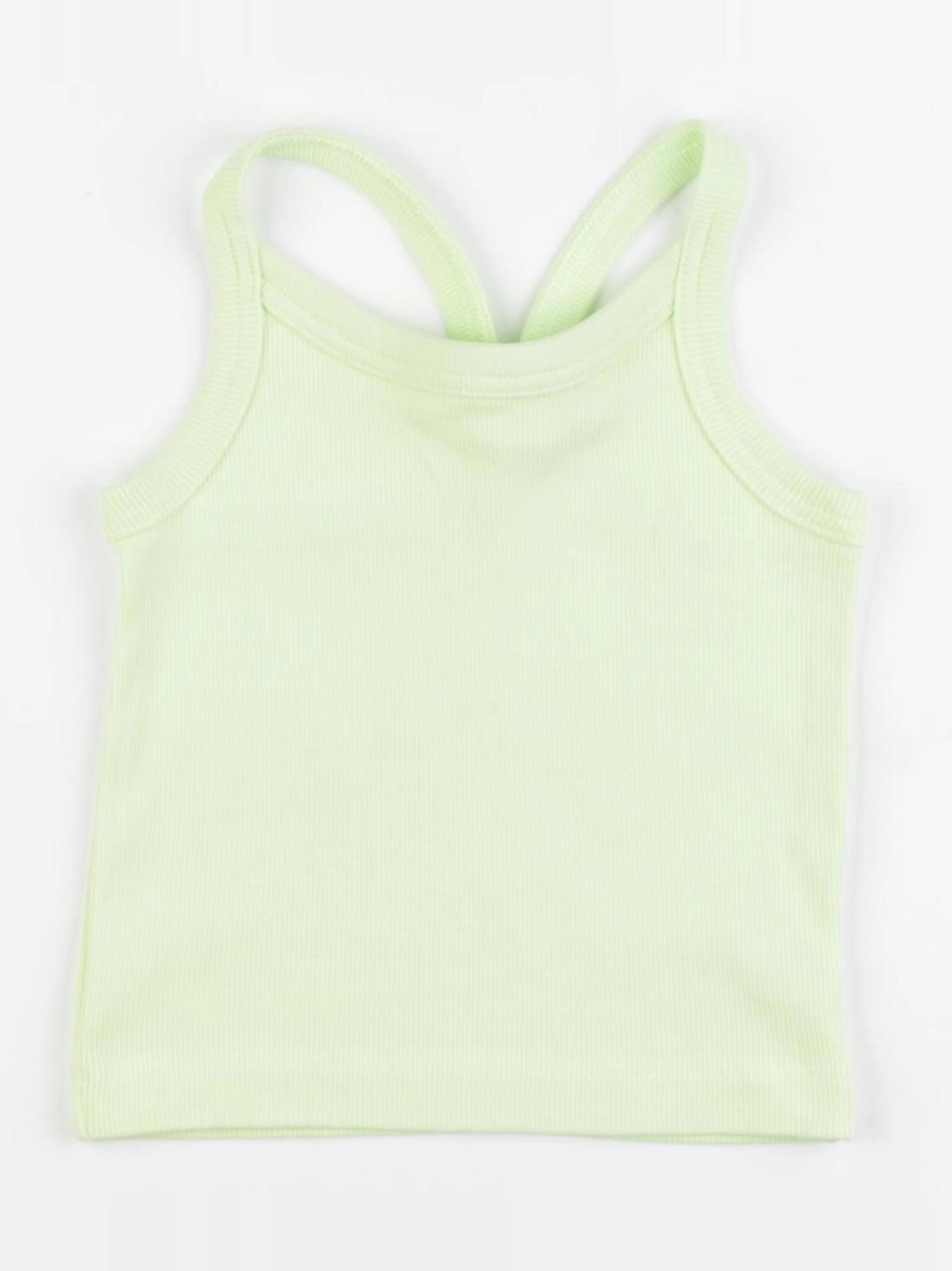 Zara - débardeur court  vert - 6/7 ans