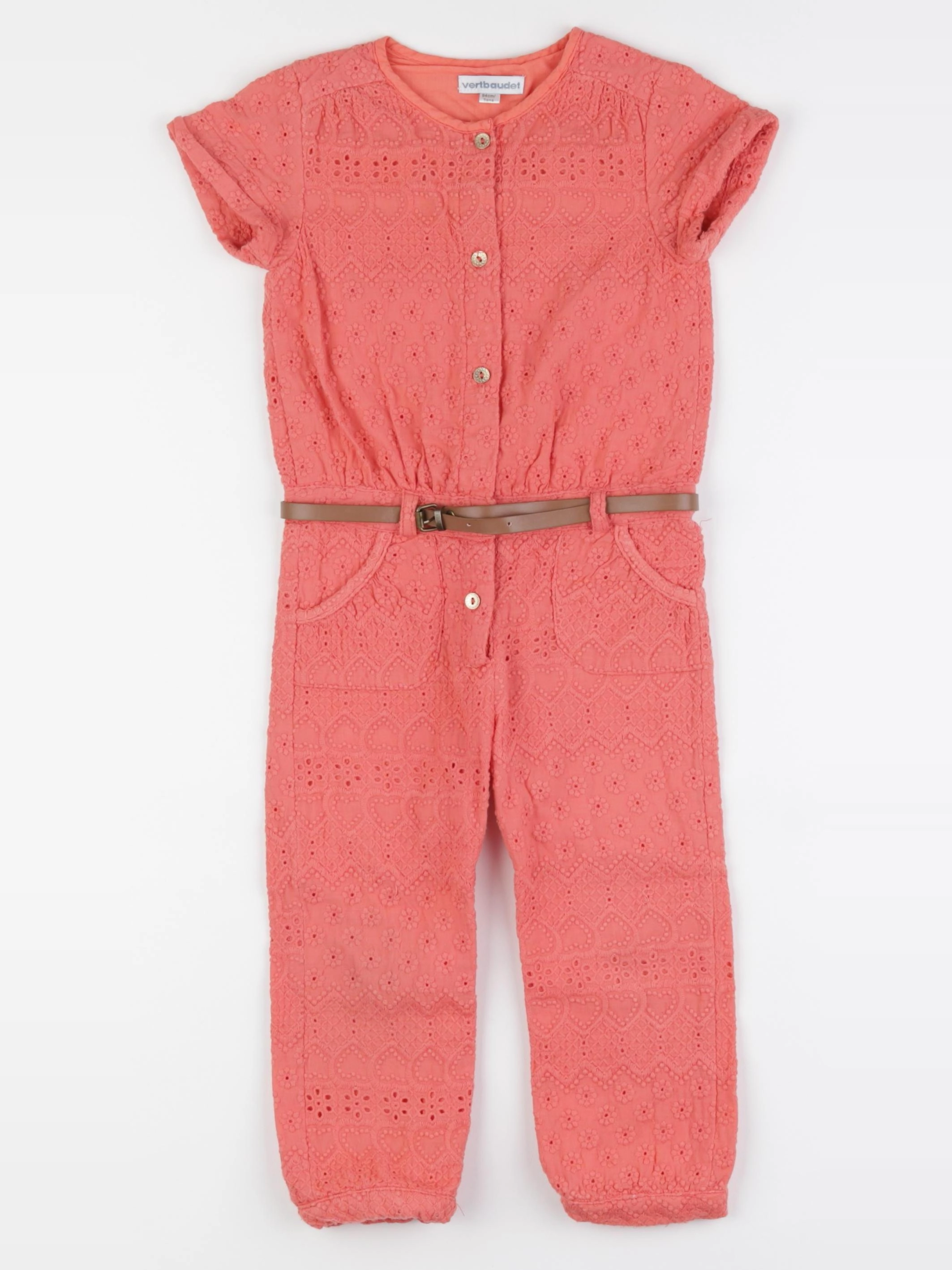 Vertbaudet - combinaison rose - 3 ans