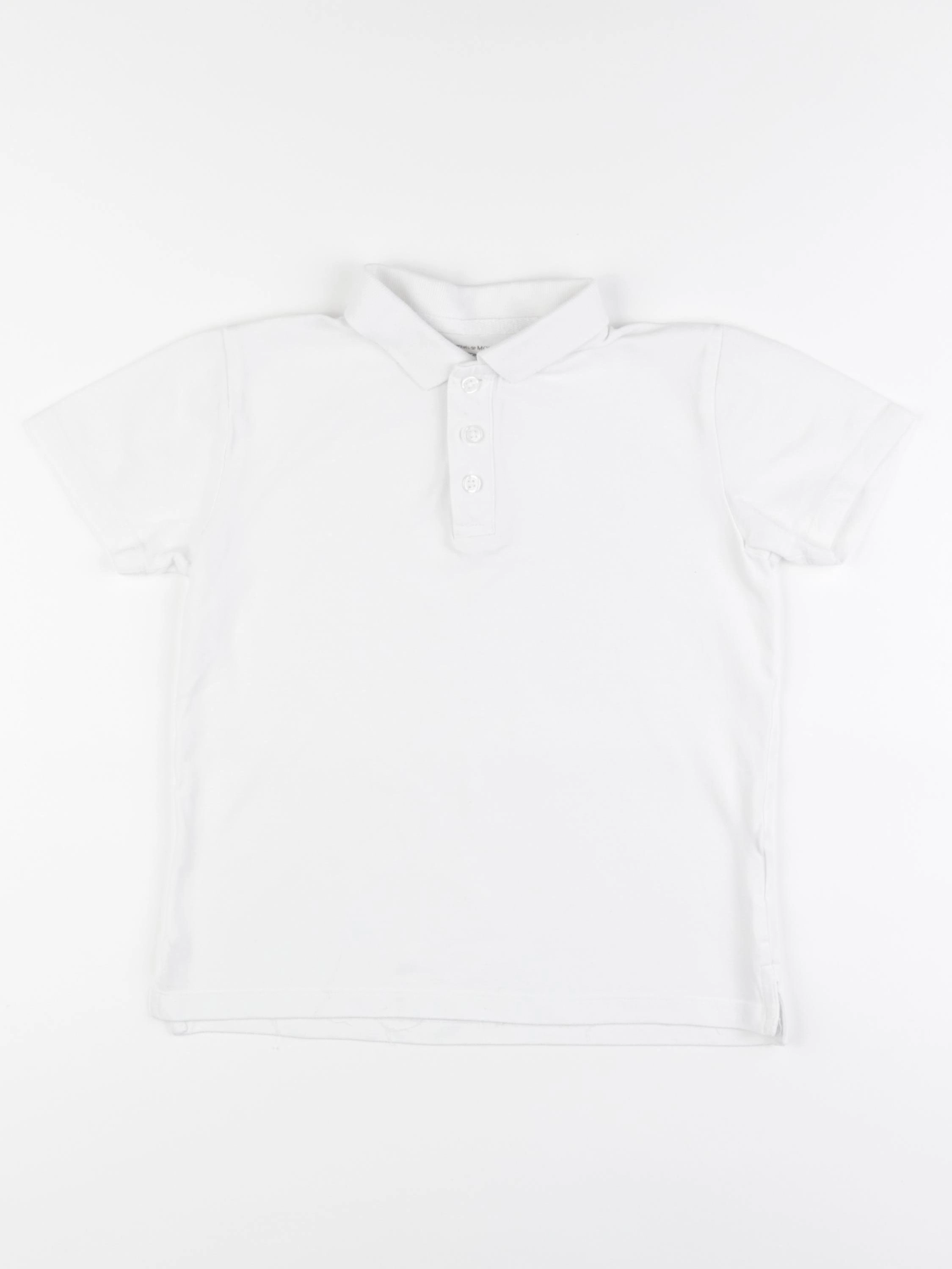 Monoprix - polo blanc - 10 ans