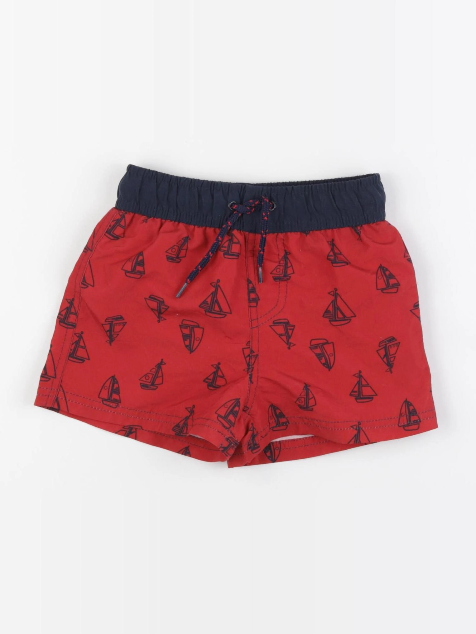 Vertbaudet - maillot de bain rouge - 3 ans