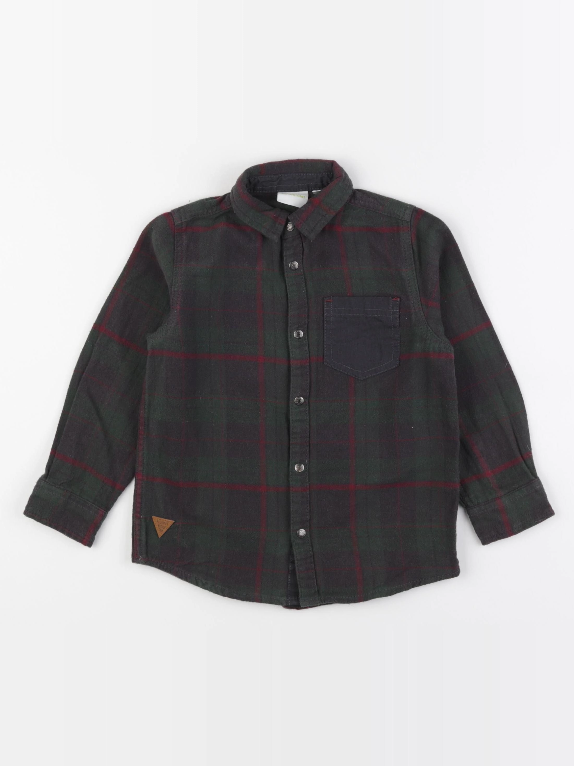Vertbaudet - chemise vert - 6 ans