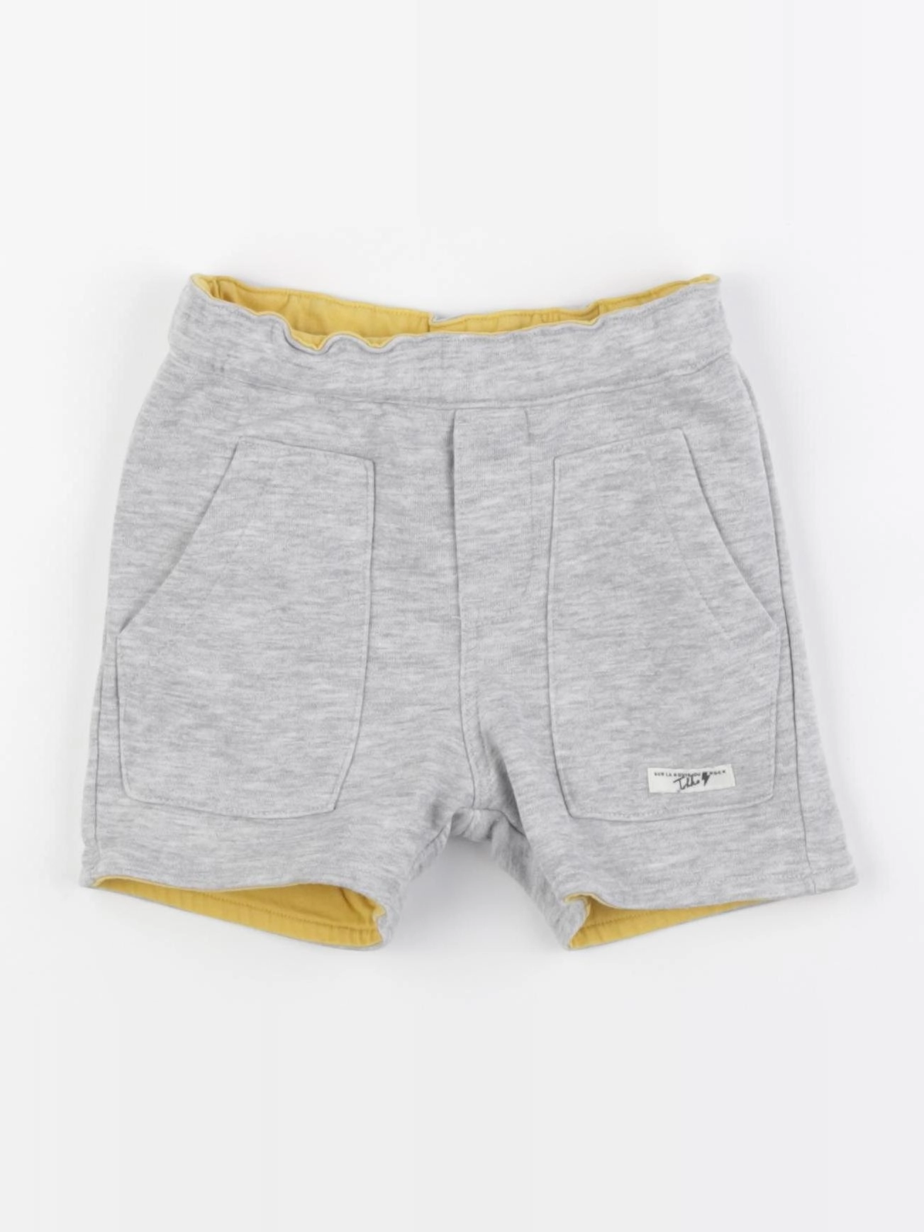IKKS - short réversible jaune - 18 mois