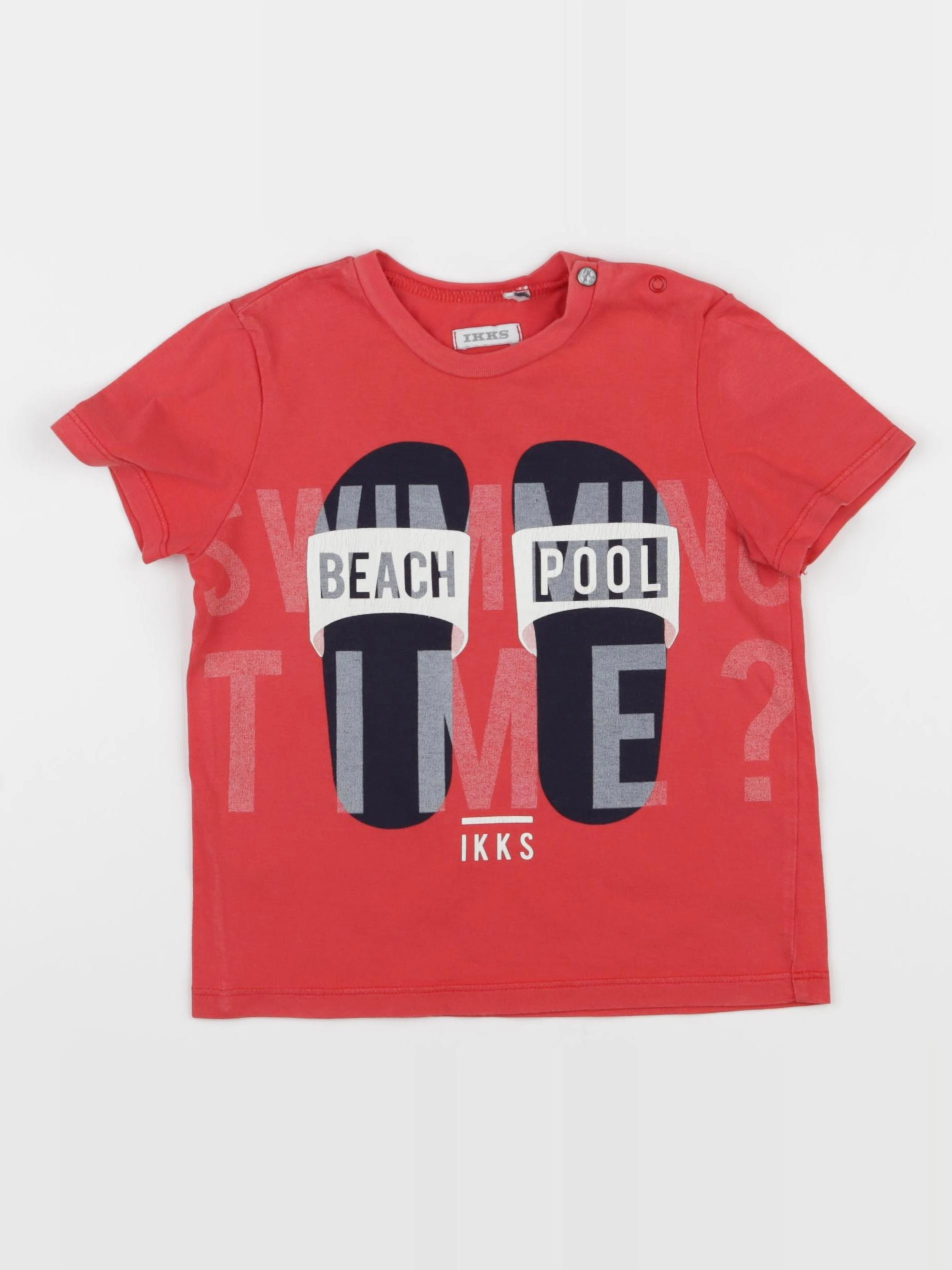 IKKS - tee-shirt rouge - 2 ans