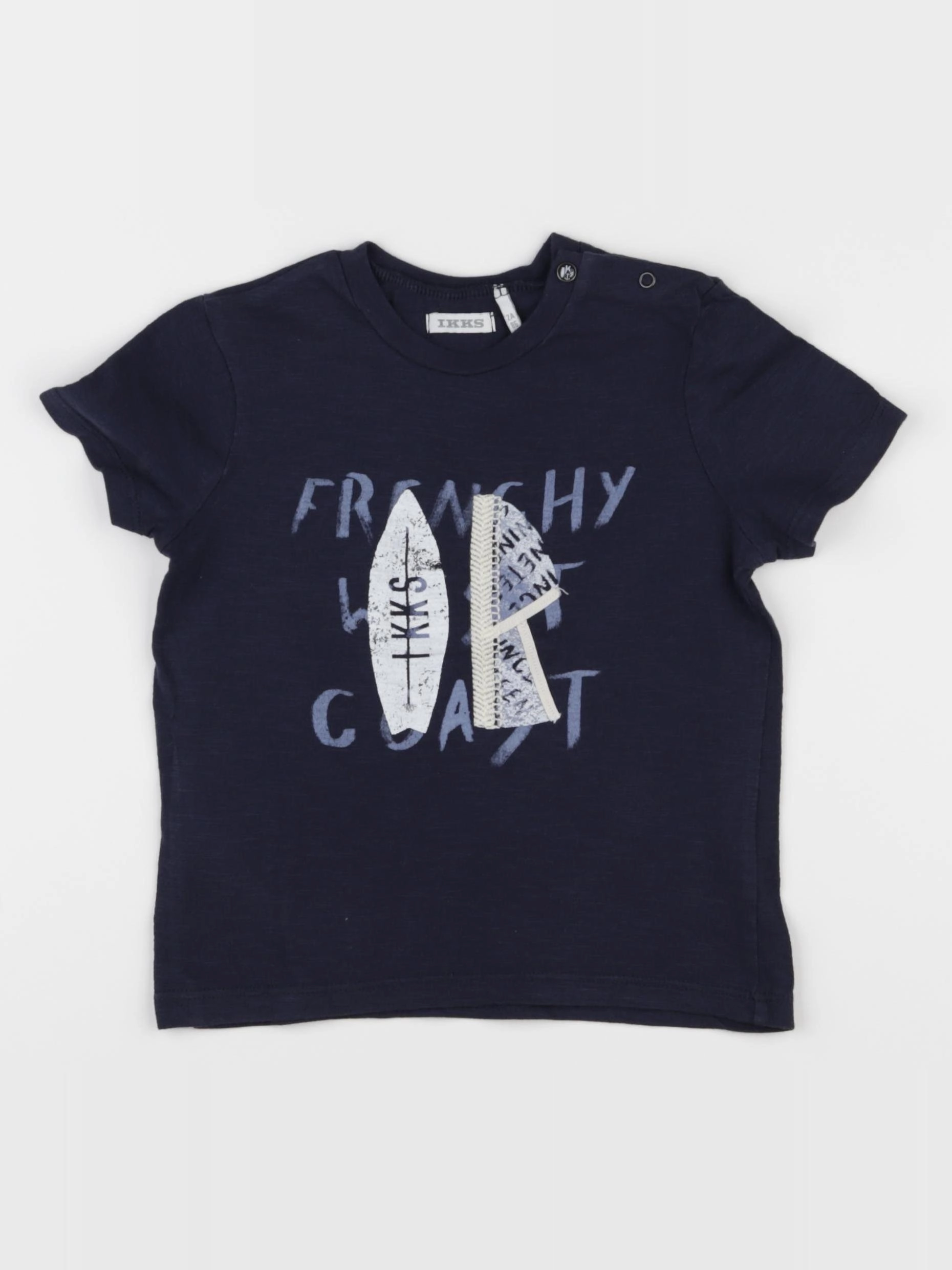 IKKS - tee-shirt bleu - 2 ans