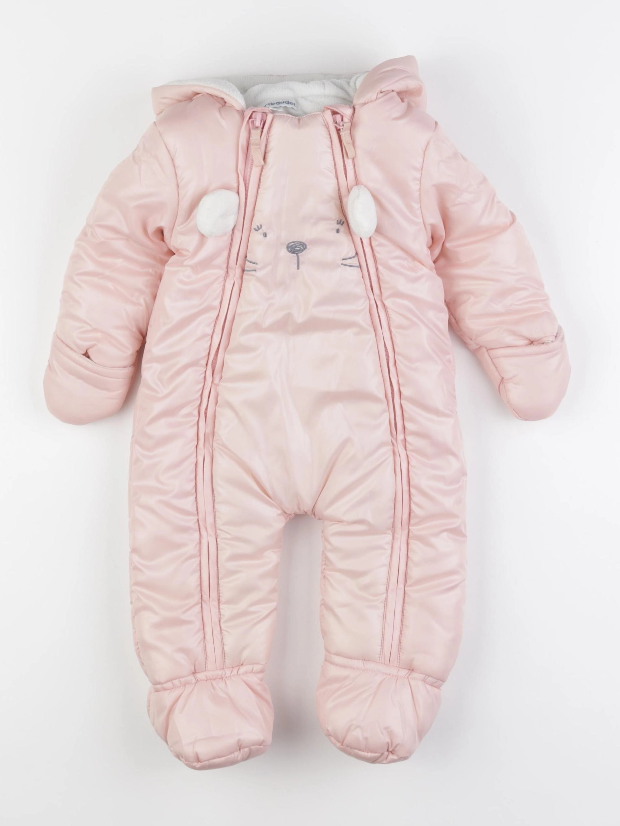 Vertbaudet - combi-pilote rose - 3 mois