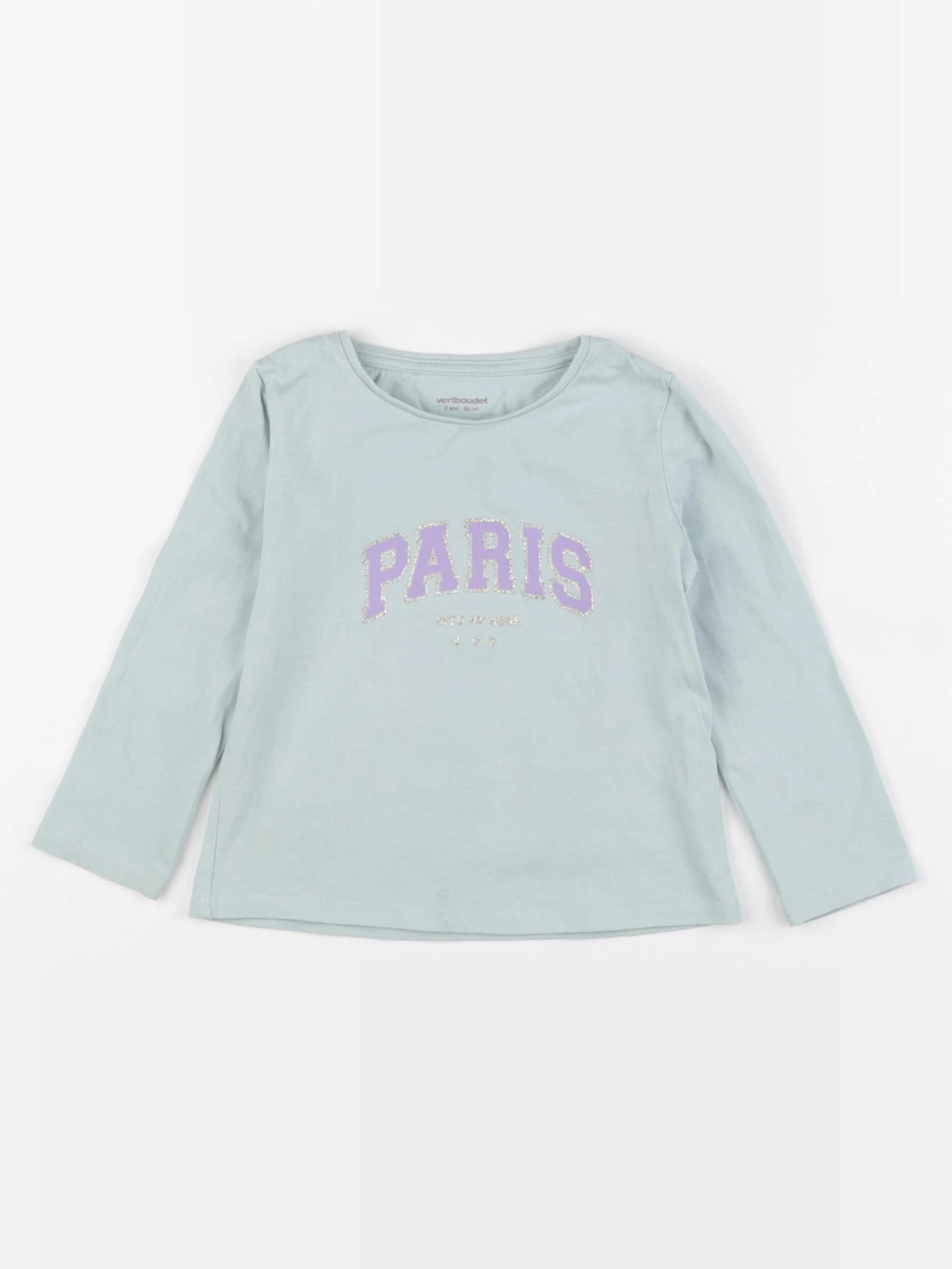 Vertbaudet - tee-shirt vert - 2 ans