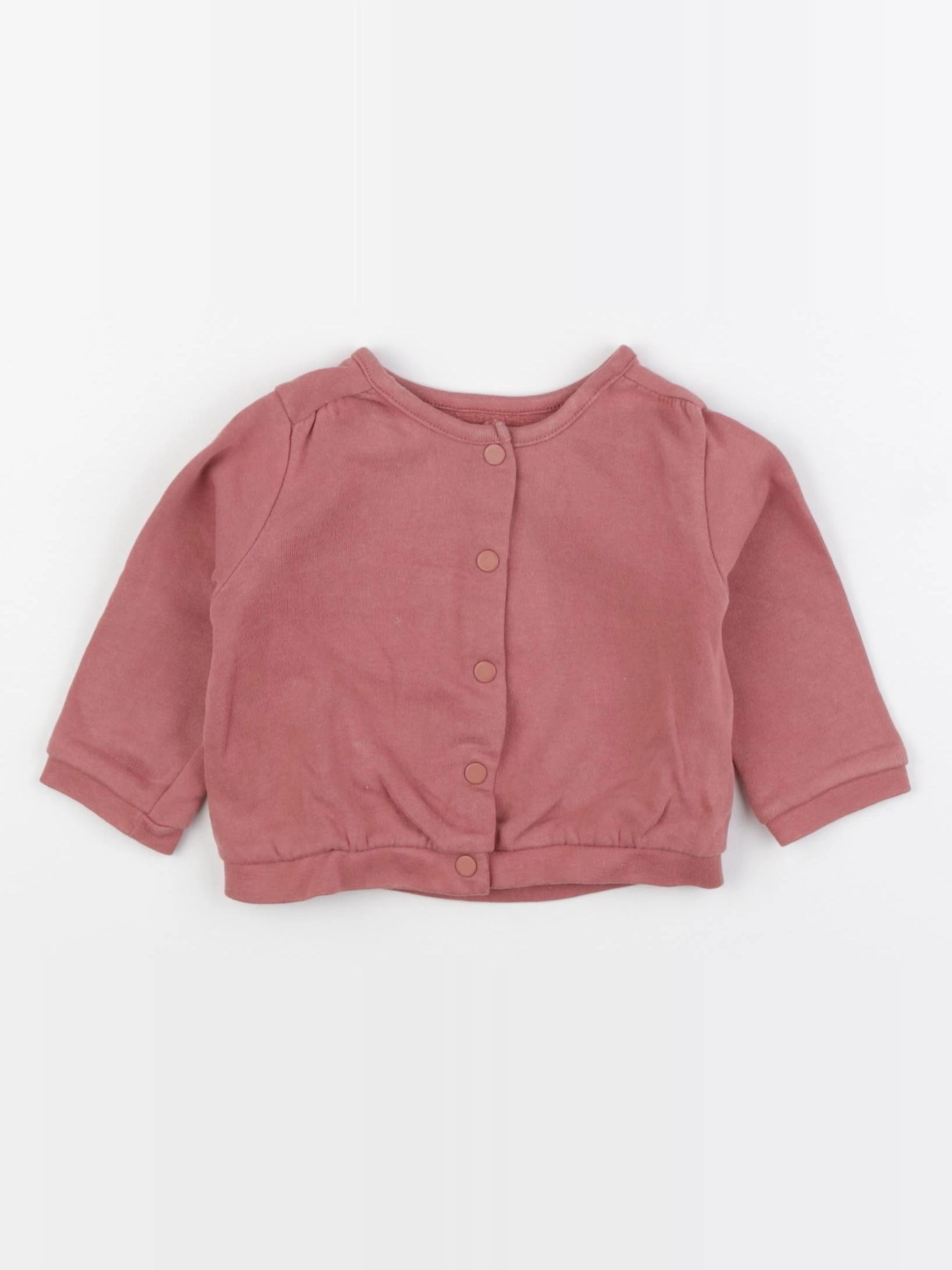 Vertbaudet - sweat rose - 9 mois