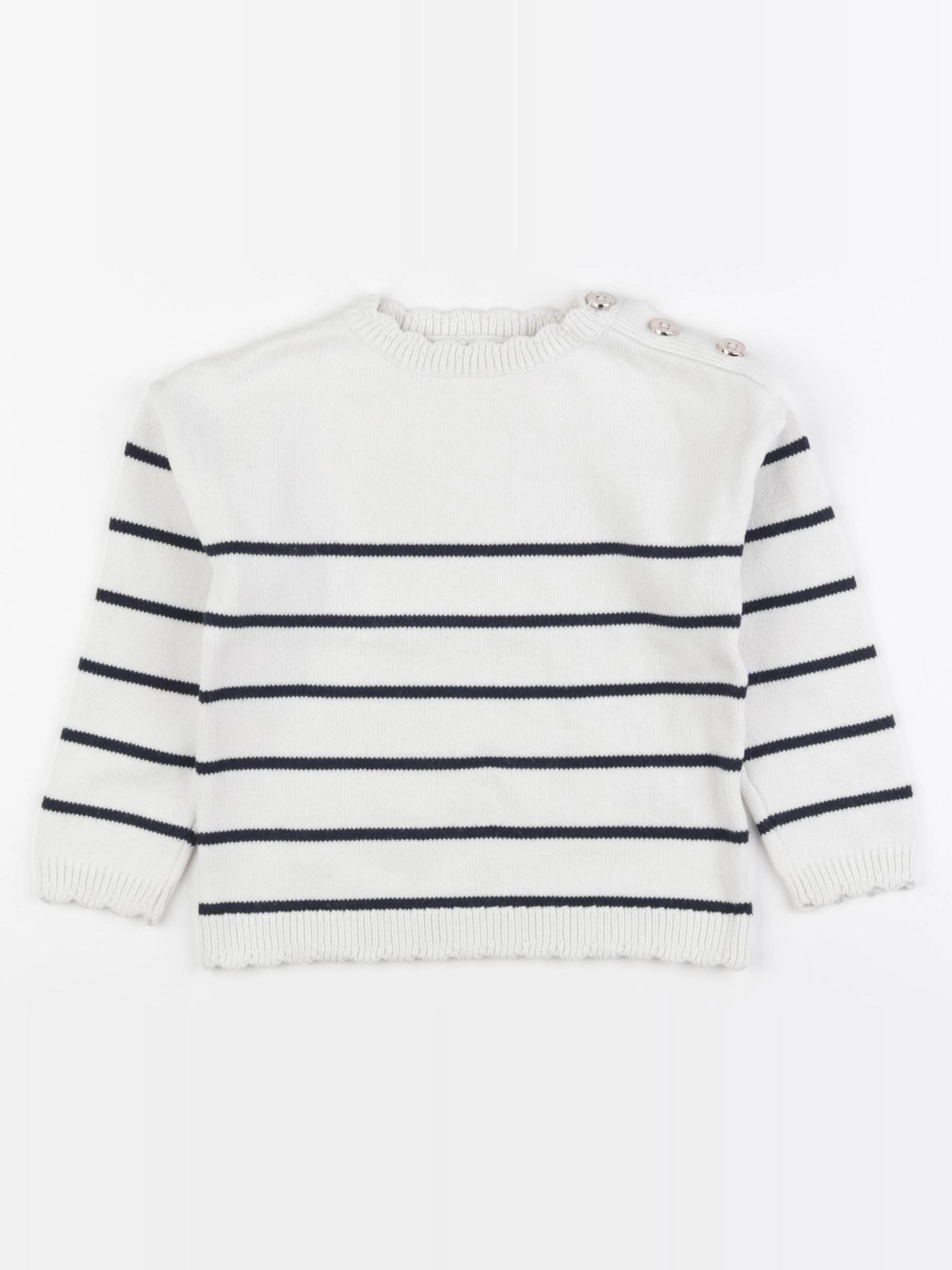 Vertbaudet - pull blanc - 4 ans