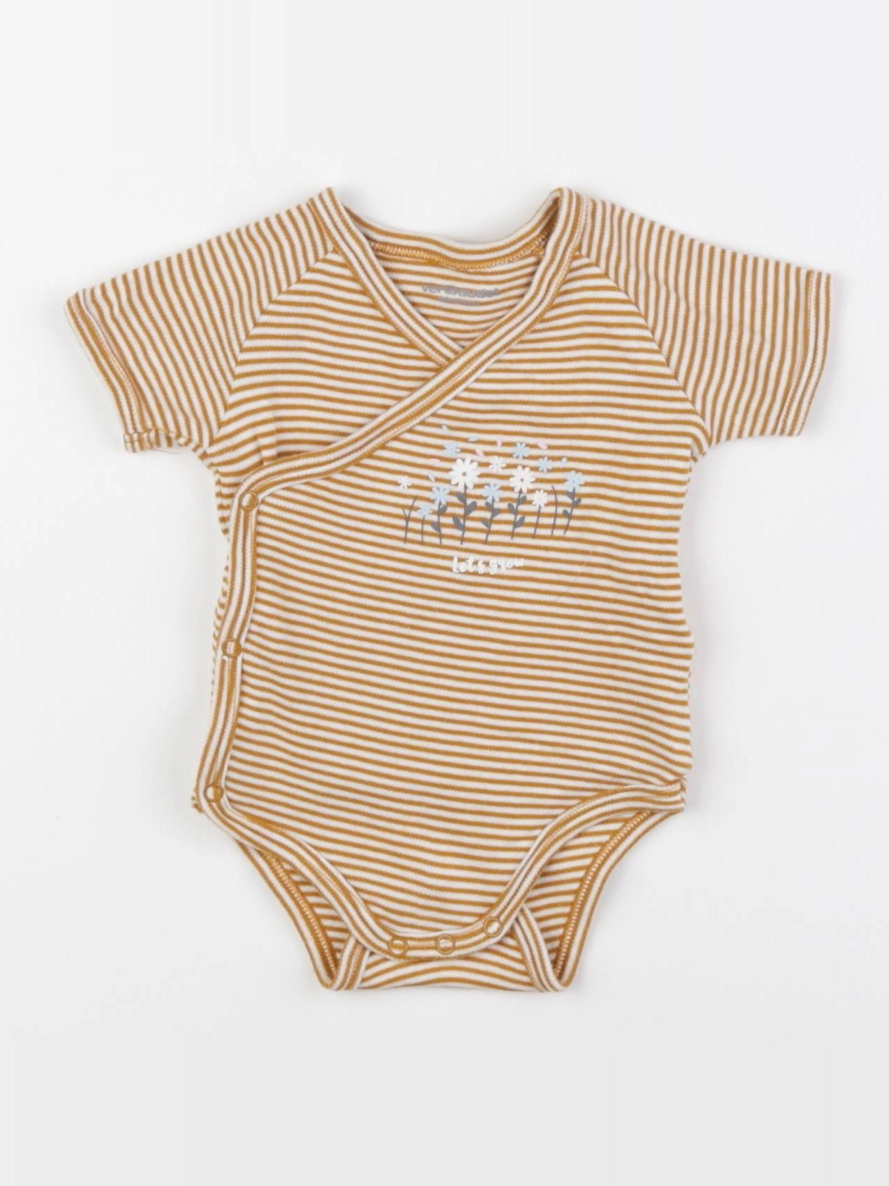 Vertbaudet - body jaune - 3 mois