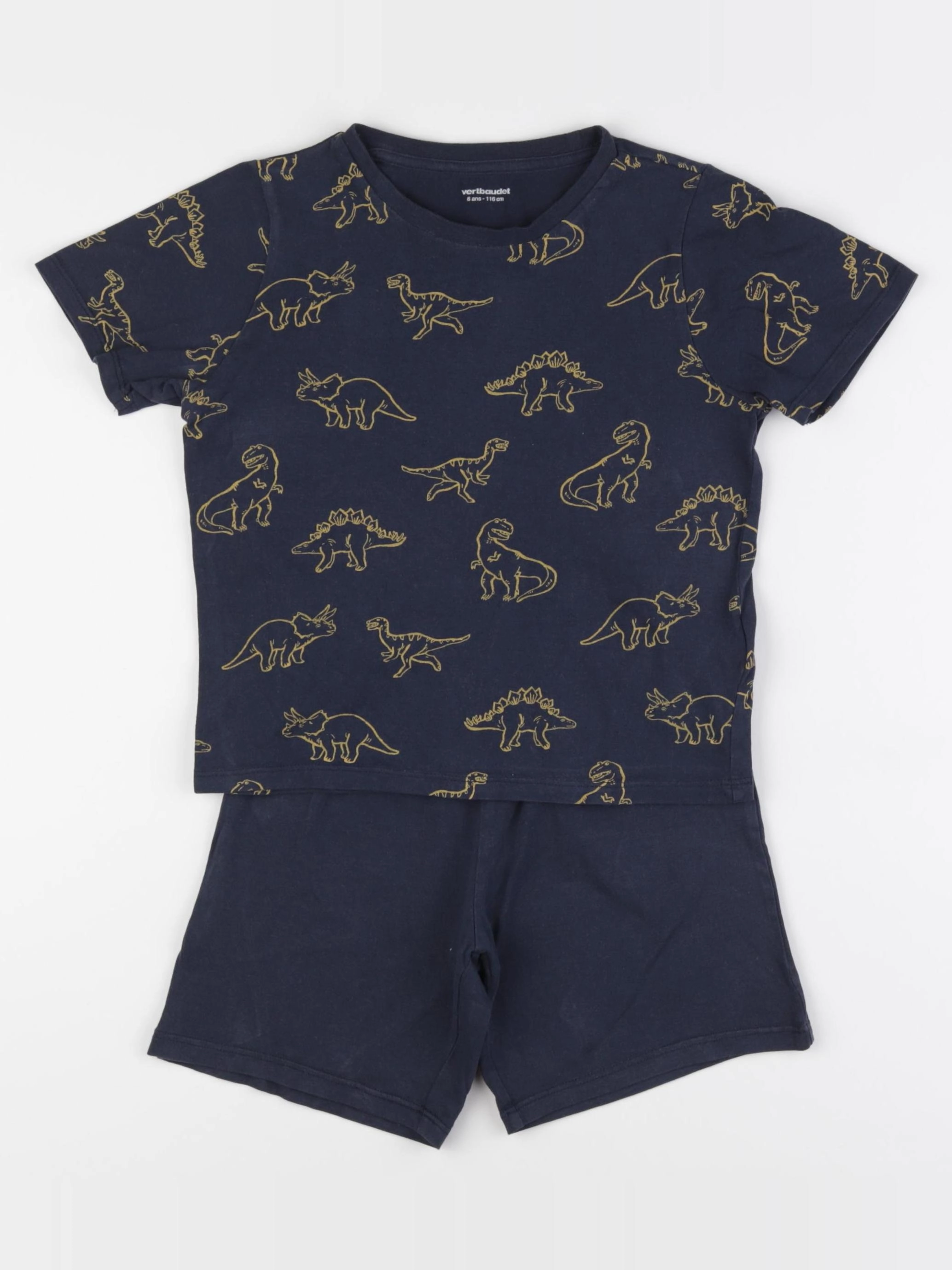 Vertbaudet - pyjama coton bleu - 6 ans