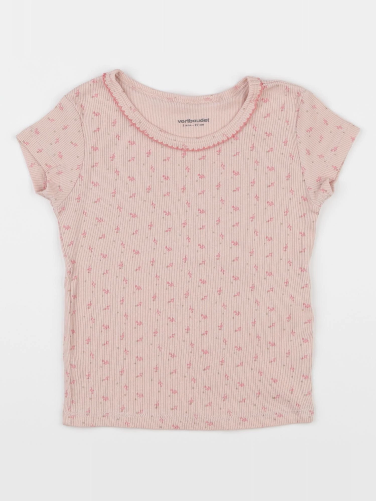 Vertbaudet - maillot de corps rose - 3 ans