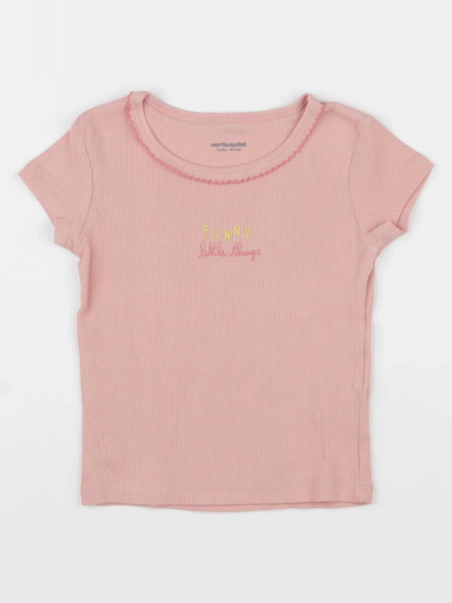 Vertbaudet - maillot de corps rose - 3 ans