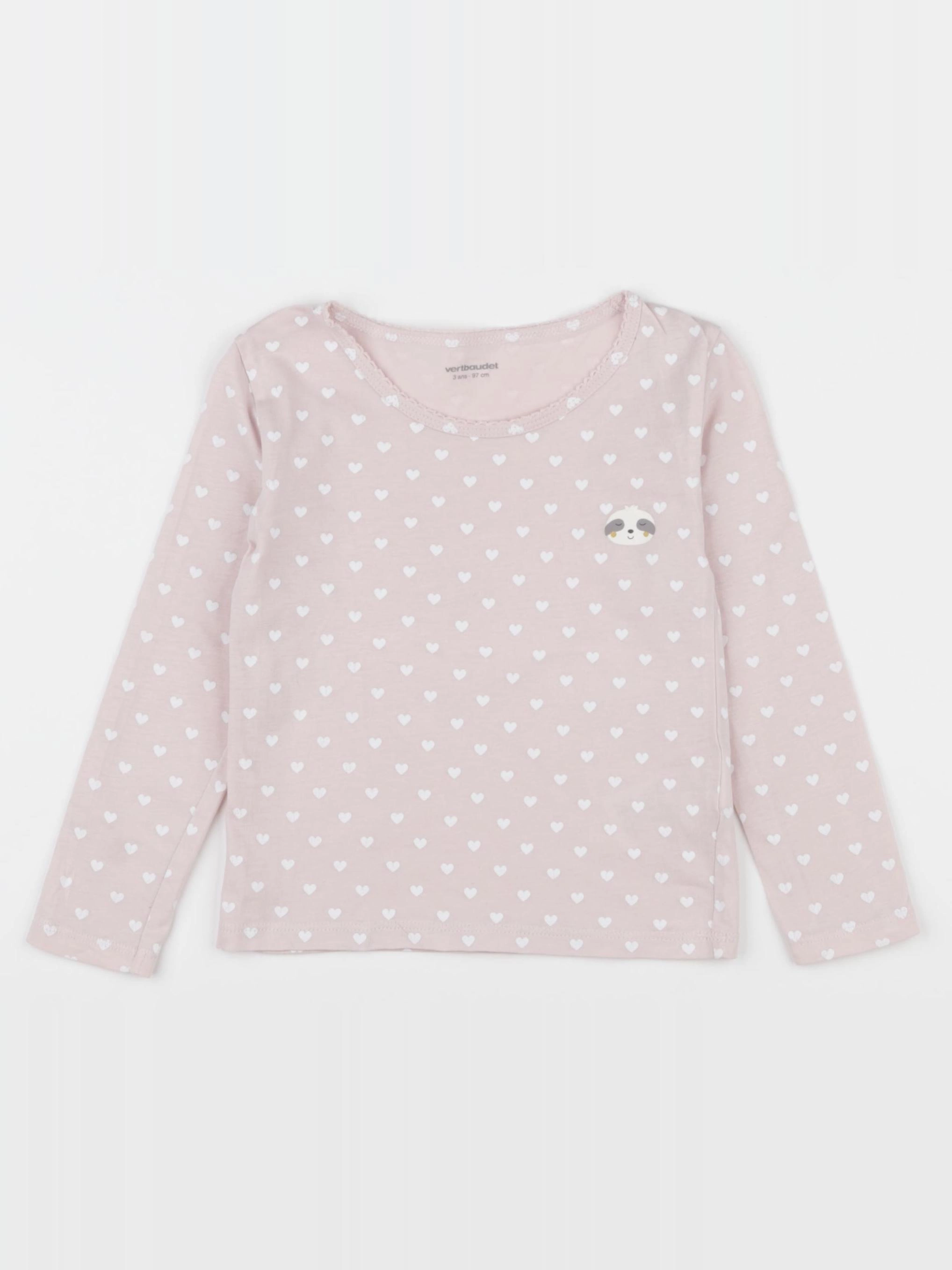 Vertbaudet - maillot de corps rose - 3 ans