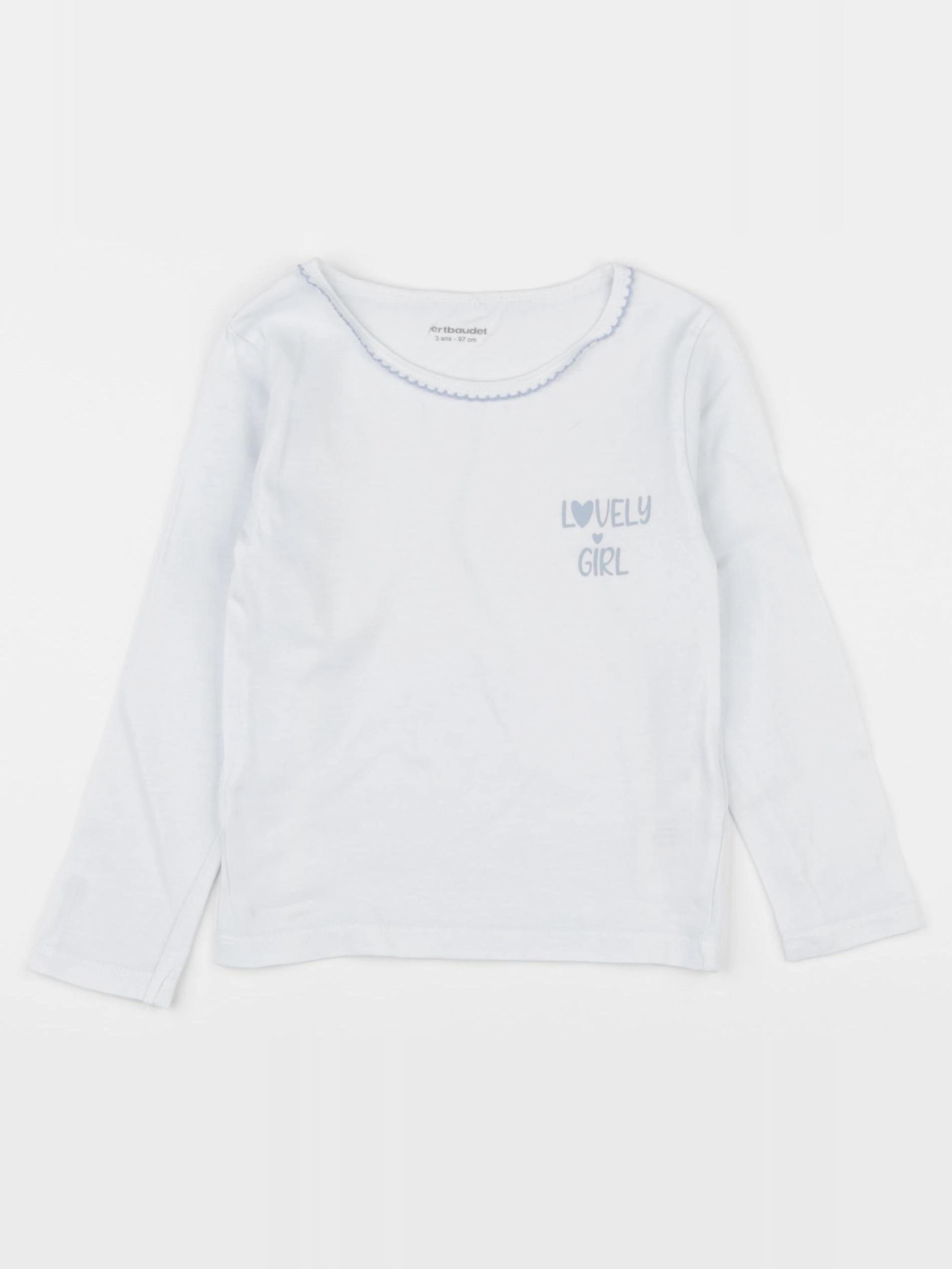 Vertbaudet - maillot de corps blanc - 3 ans