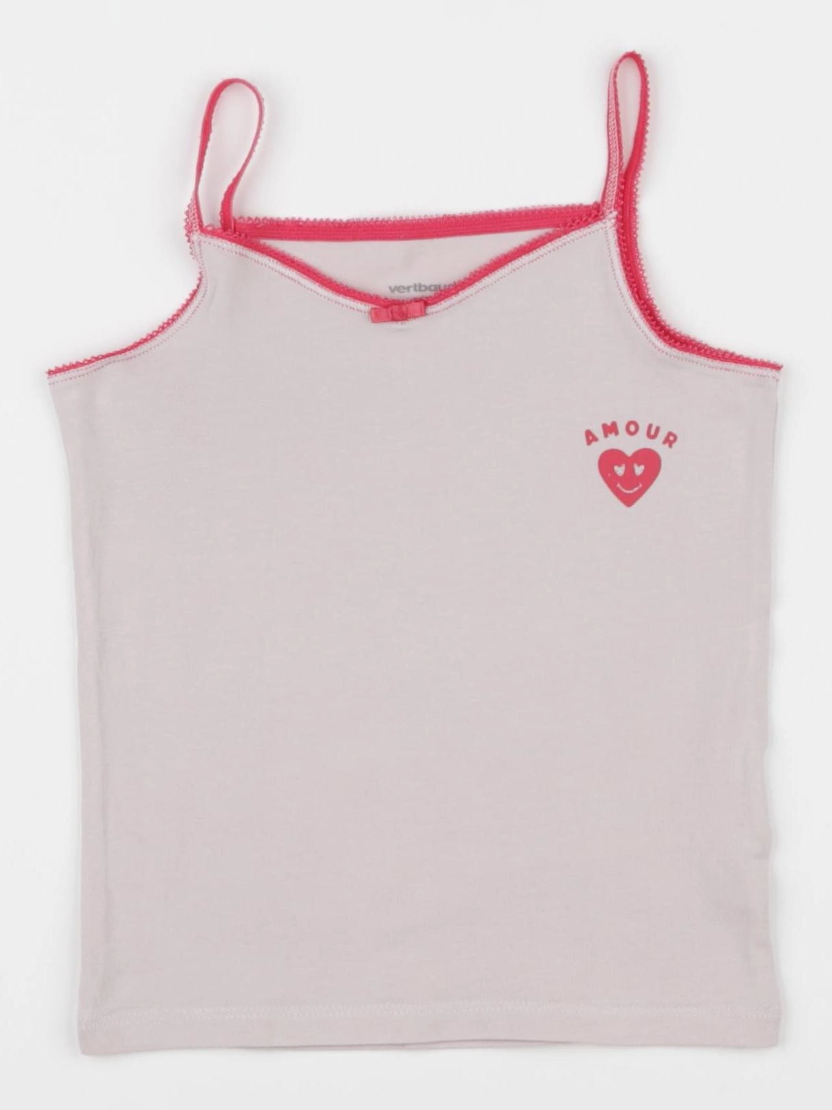 Vertbaudet - maillot de corps rose - 3 ans