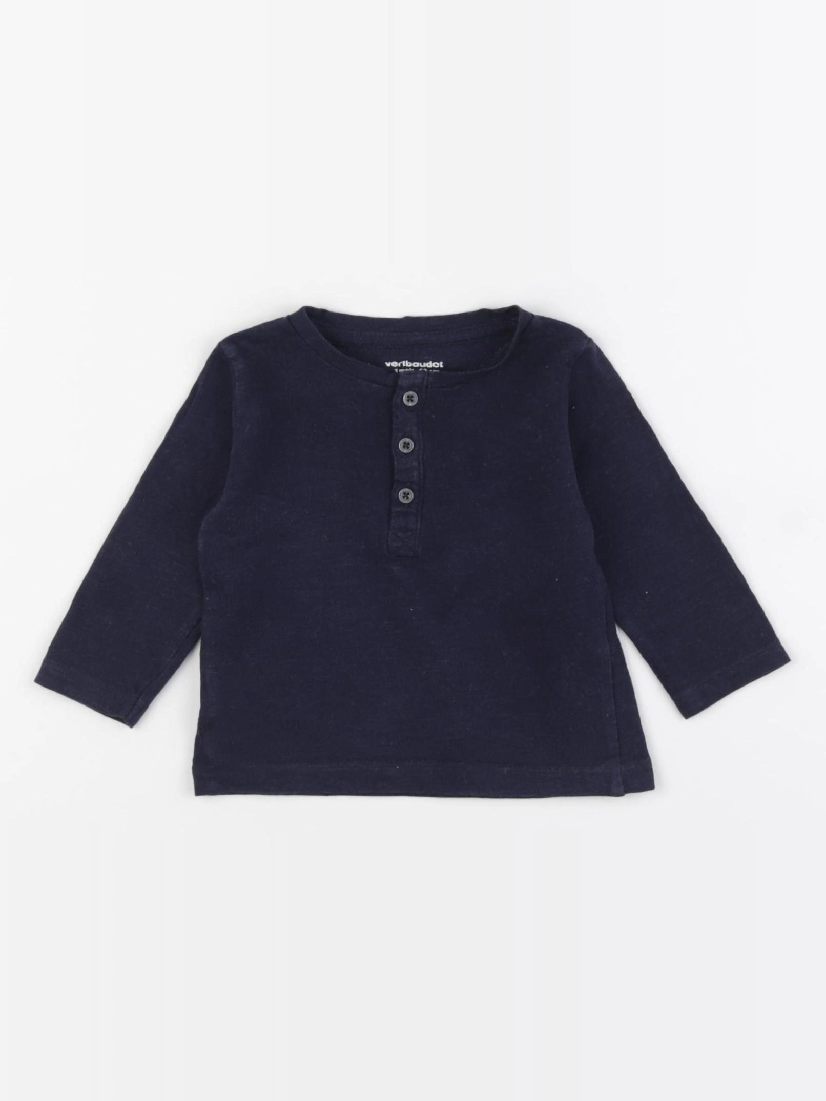 Vertbaudet - tee-shirt bleu - 3 mois