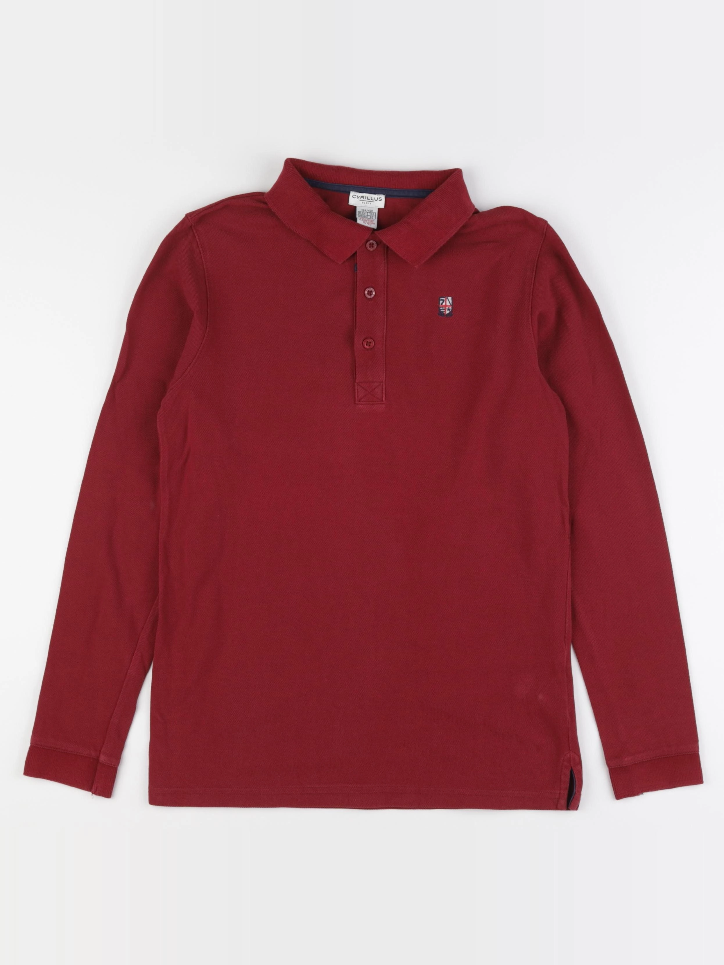 Cyrillus - polo rouge - 12 ans