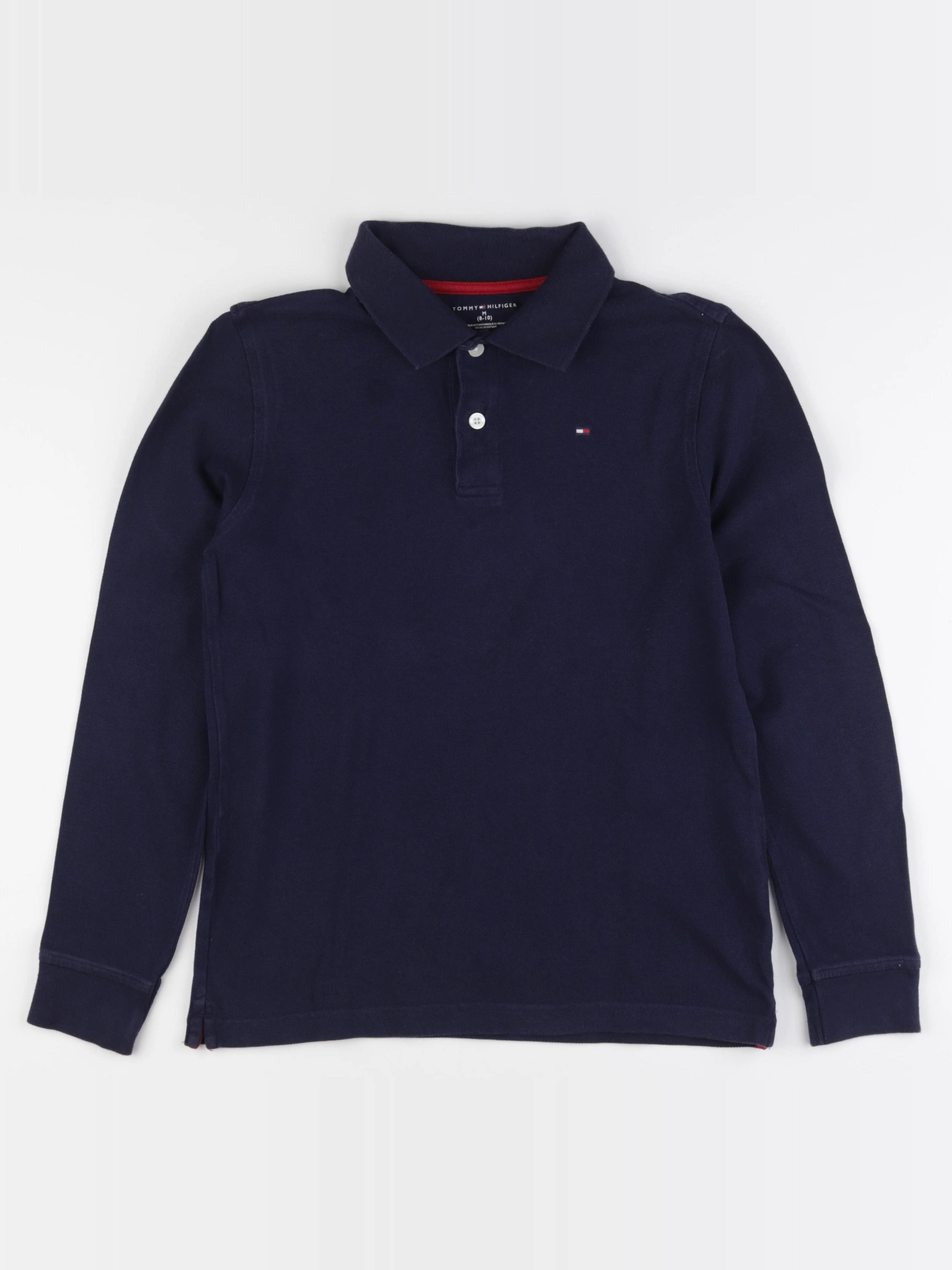 Tommy Hilfiger - polo bleu - 8/10 ans
