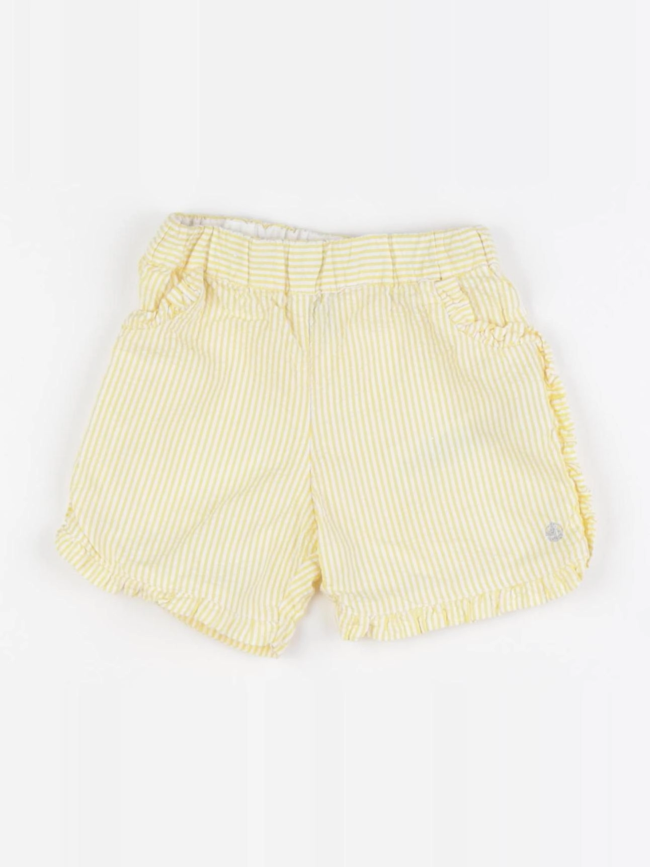 Petit Bateau - short jaune - 18 mois