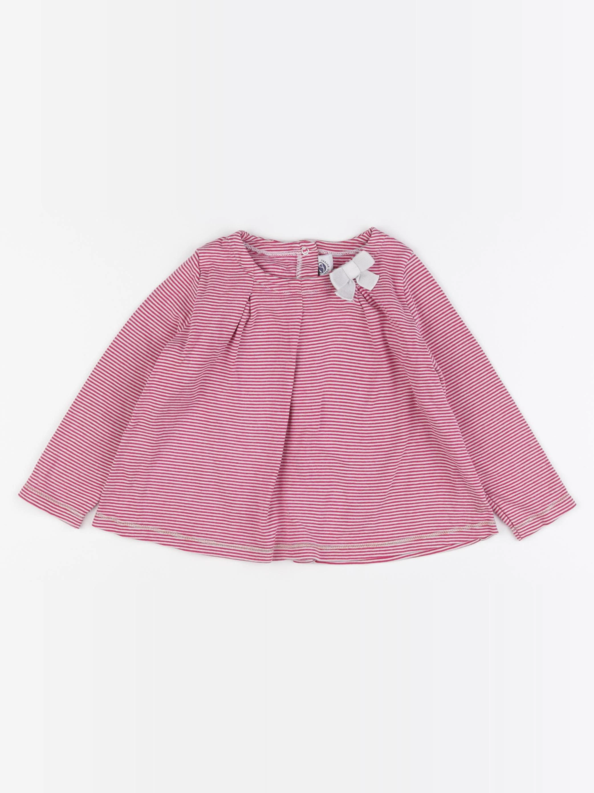 Petit Bateau - tee-shirt rose - 24 mois