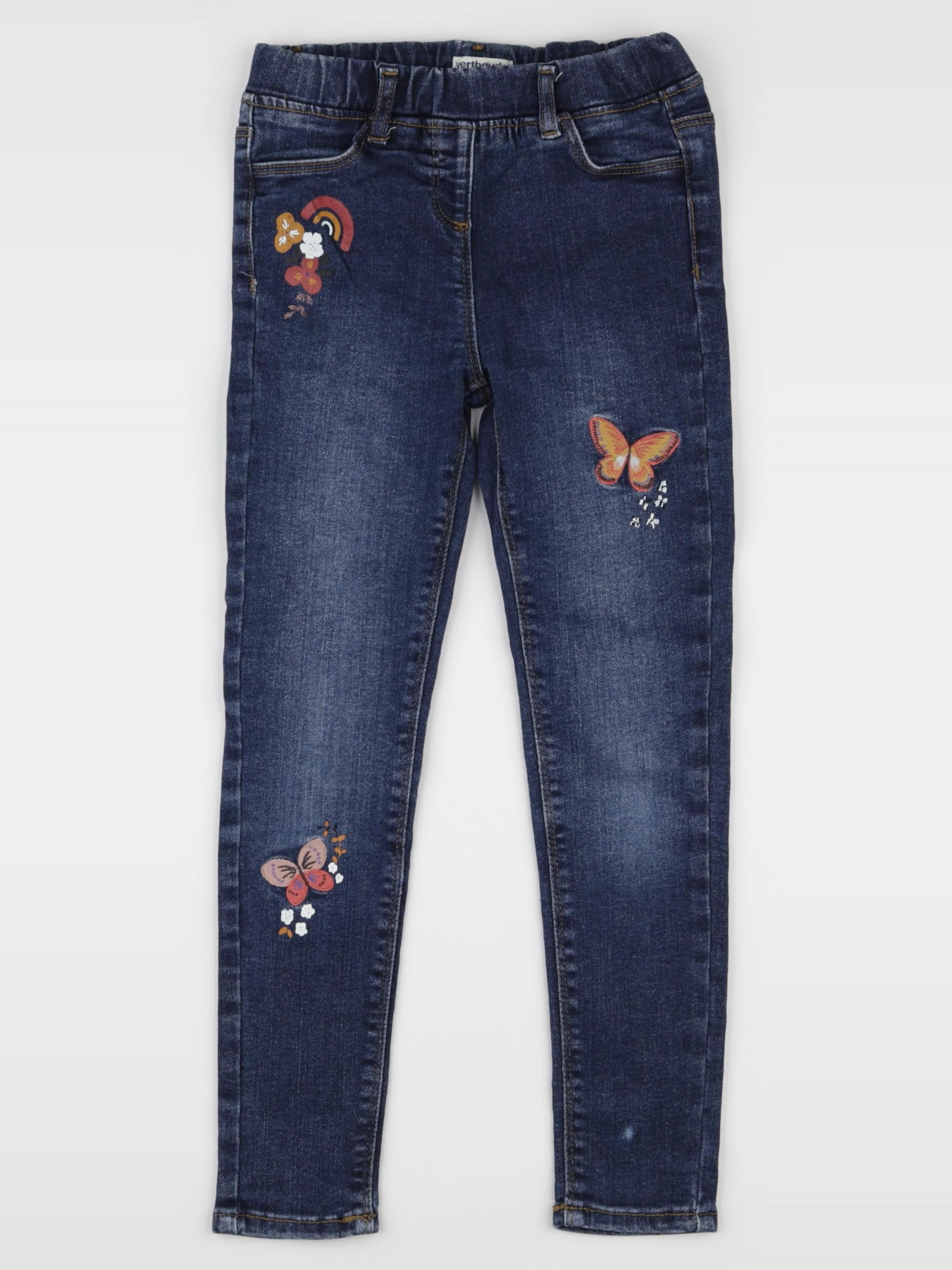 Vertbaudet - jegging bleu - 8 ans