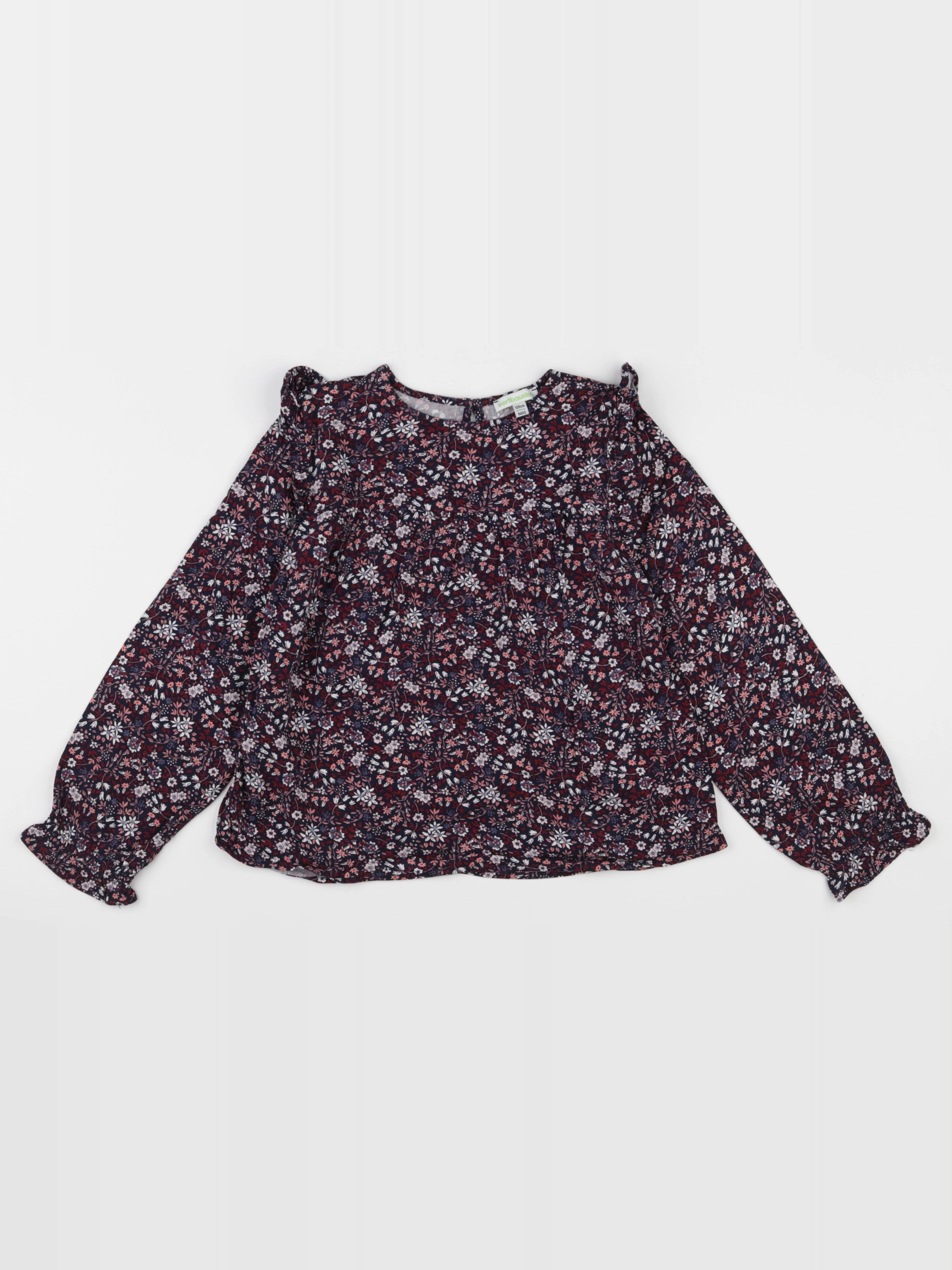Vertbaudet - blouse violet, rose - 8 ans