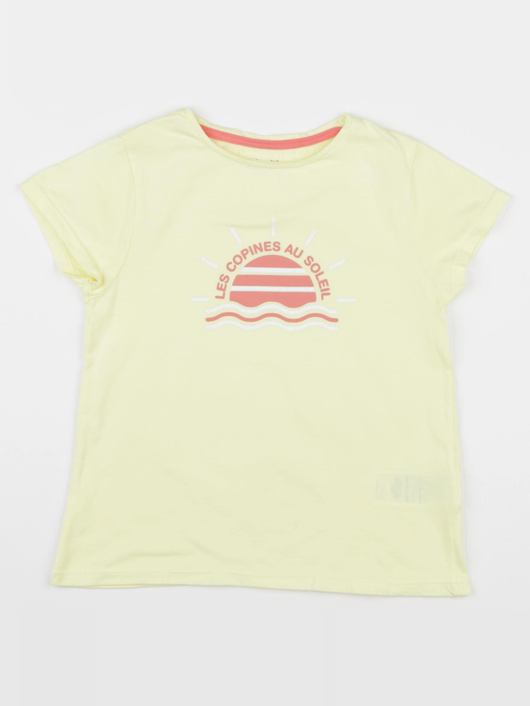 Vertbaudet - tee-shirt jaune - 6 ans
