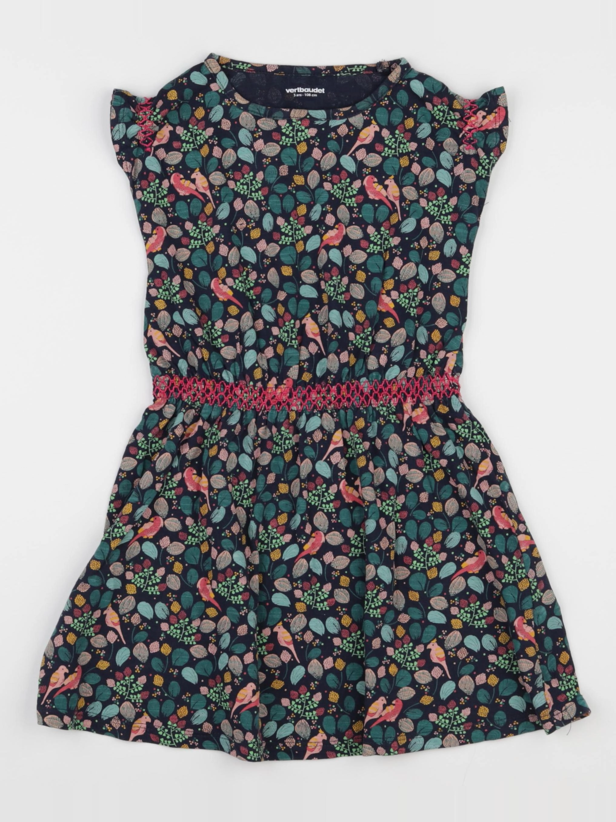 Vertbaudet - robe multicolore - 5 ans