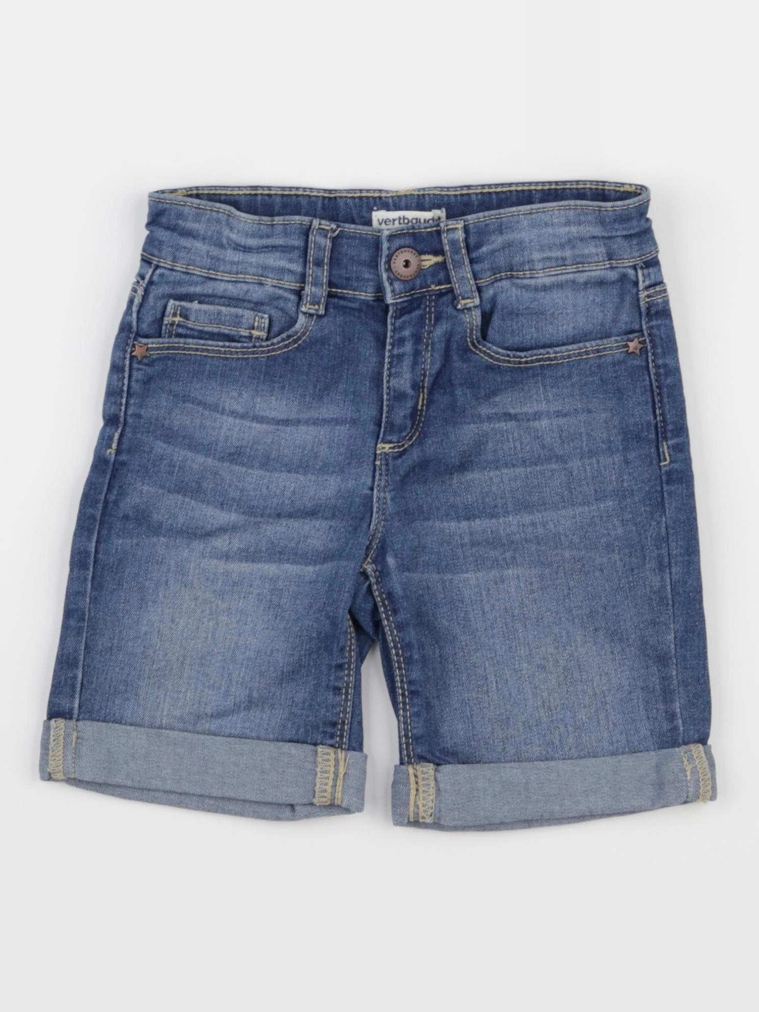 Vertbaudet - short bleu - 6 ans