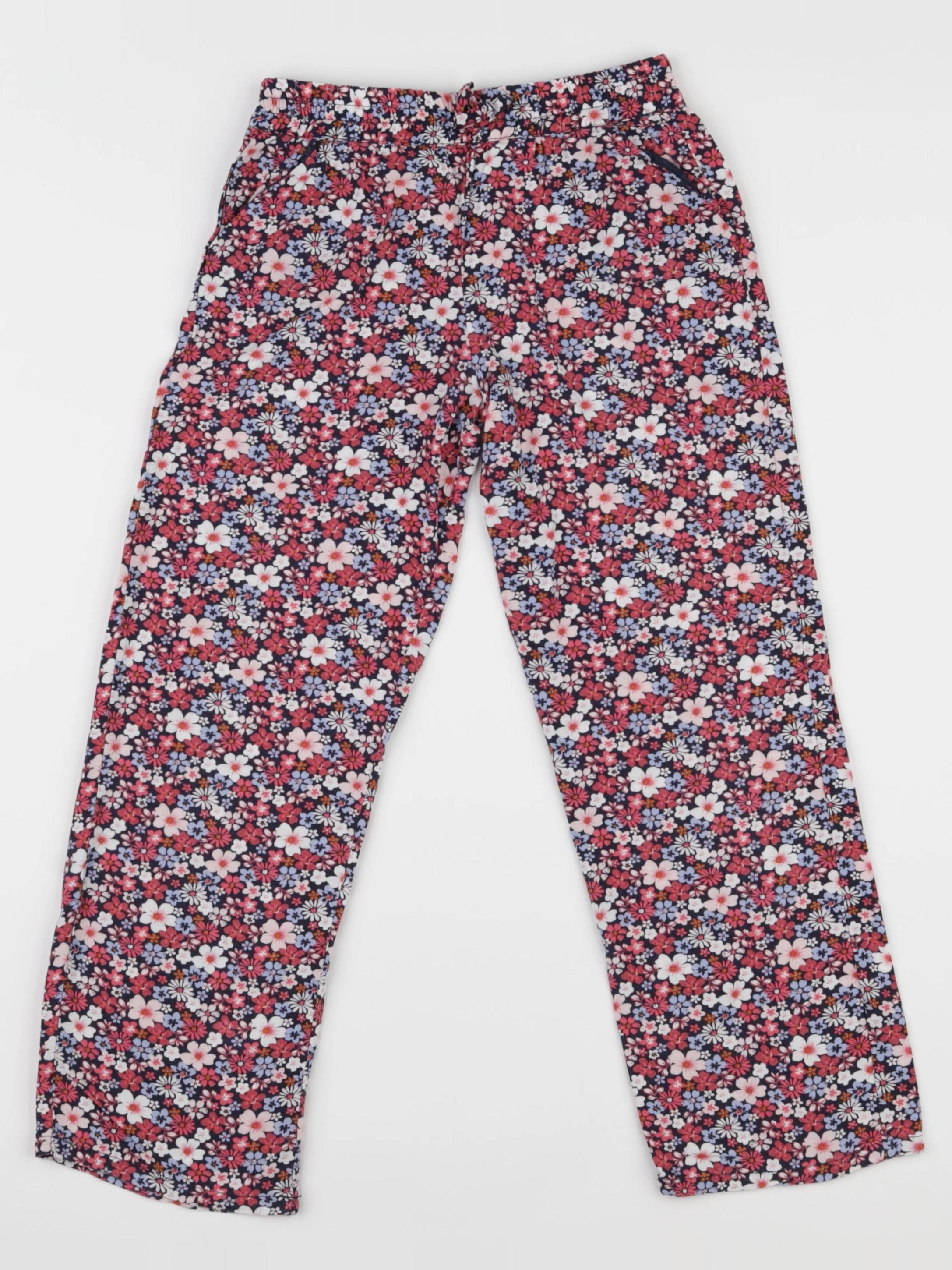 Vertbaudet - pantalon rose, bleu - 7 ans