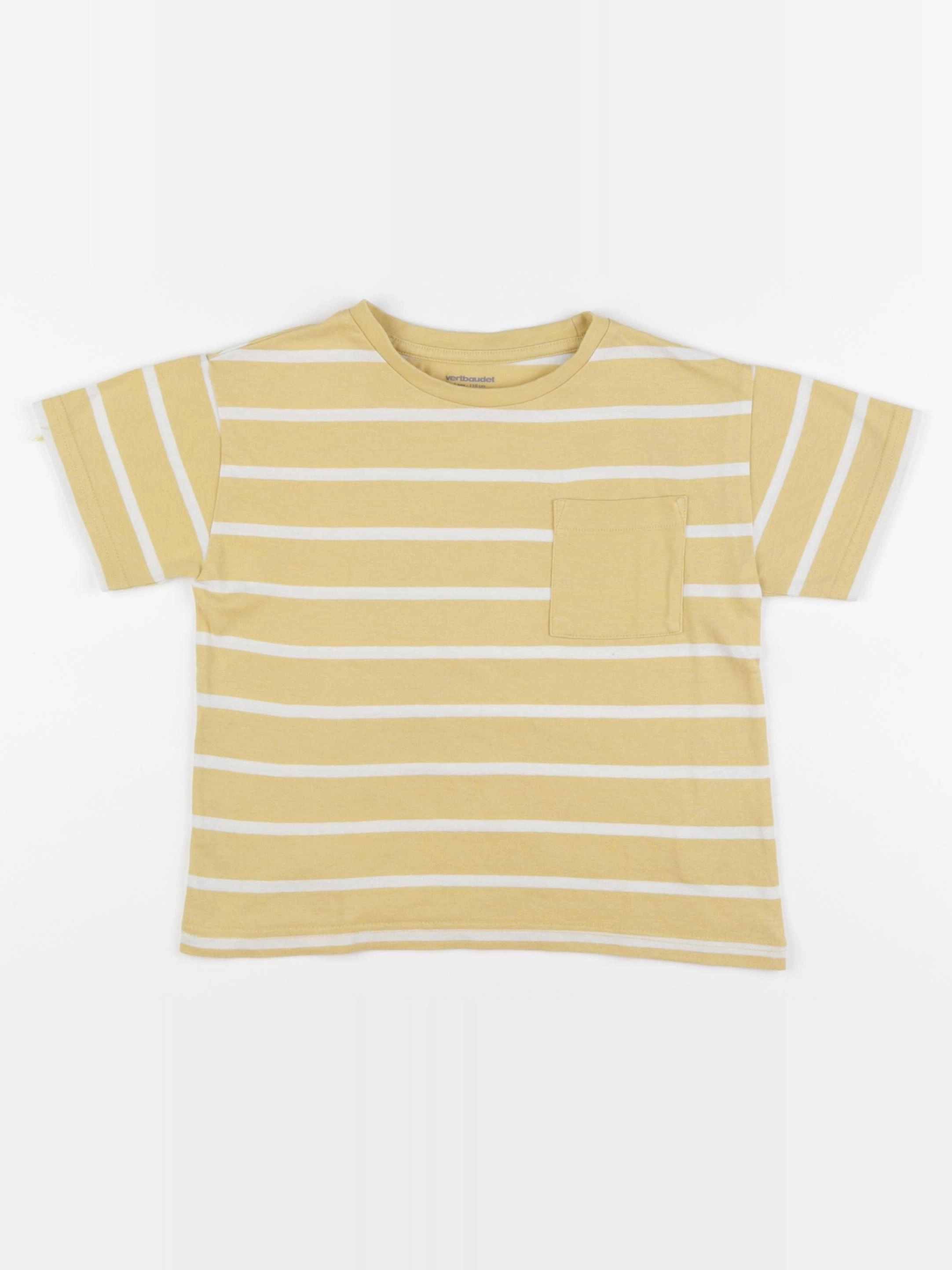 Vertbaudet - tee-shirt jaune - 5 ans