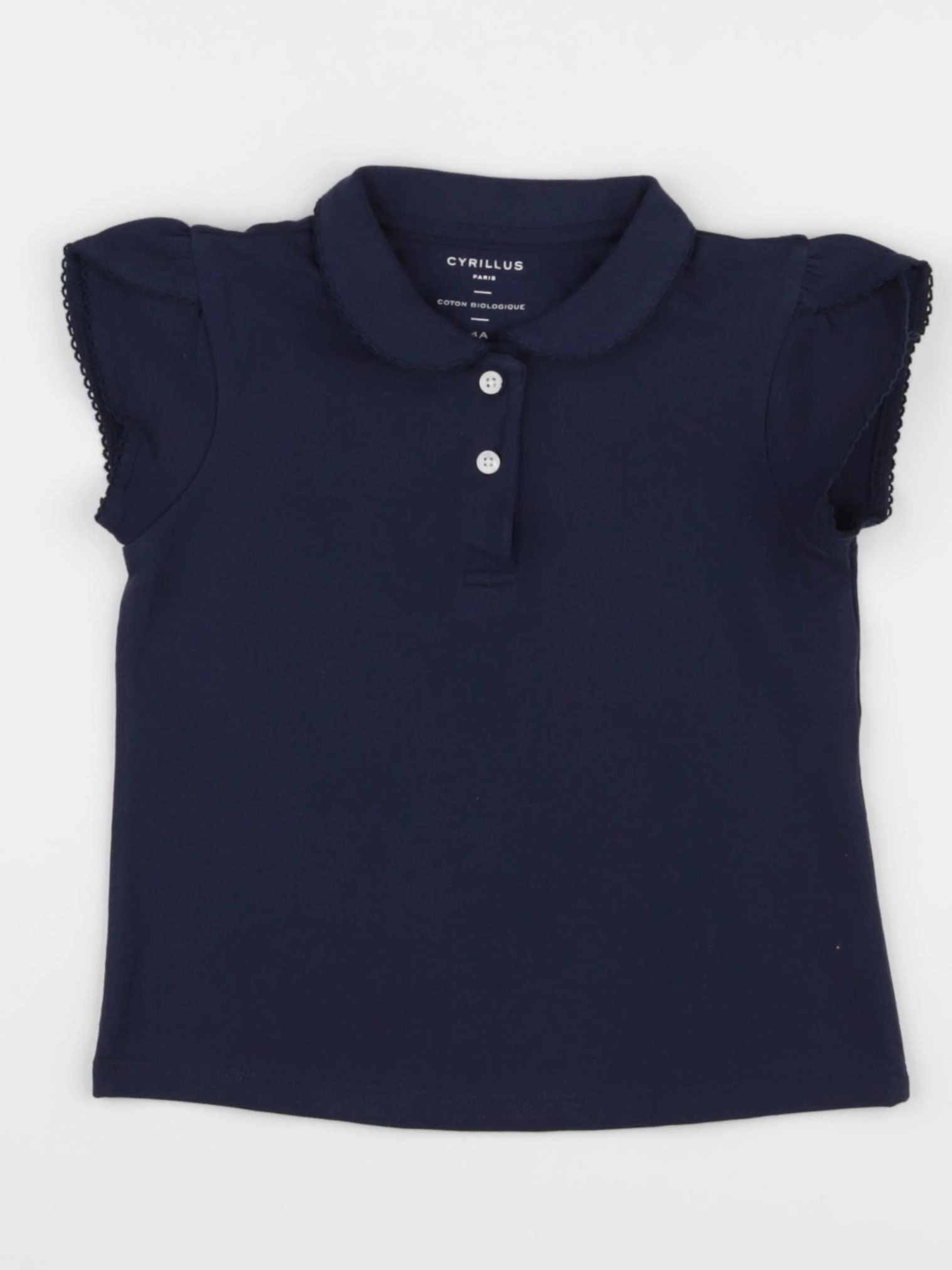 Cyrillus - polo bleu - 4 ans