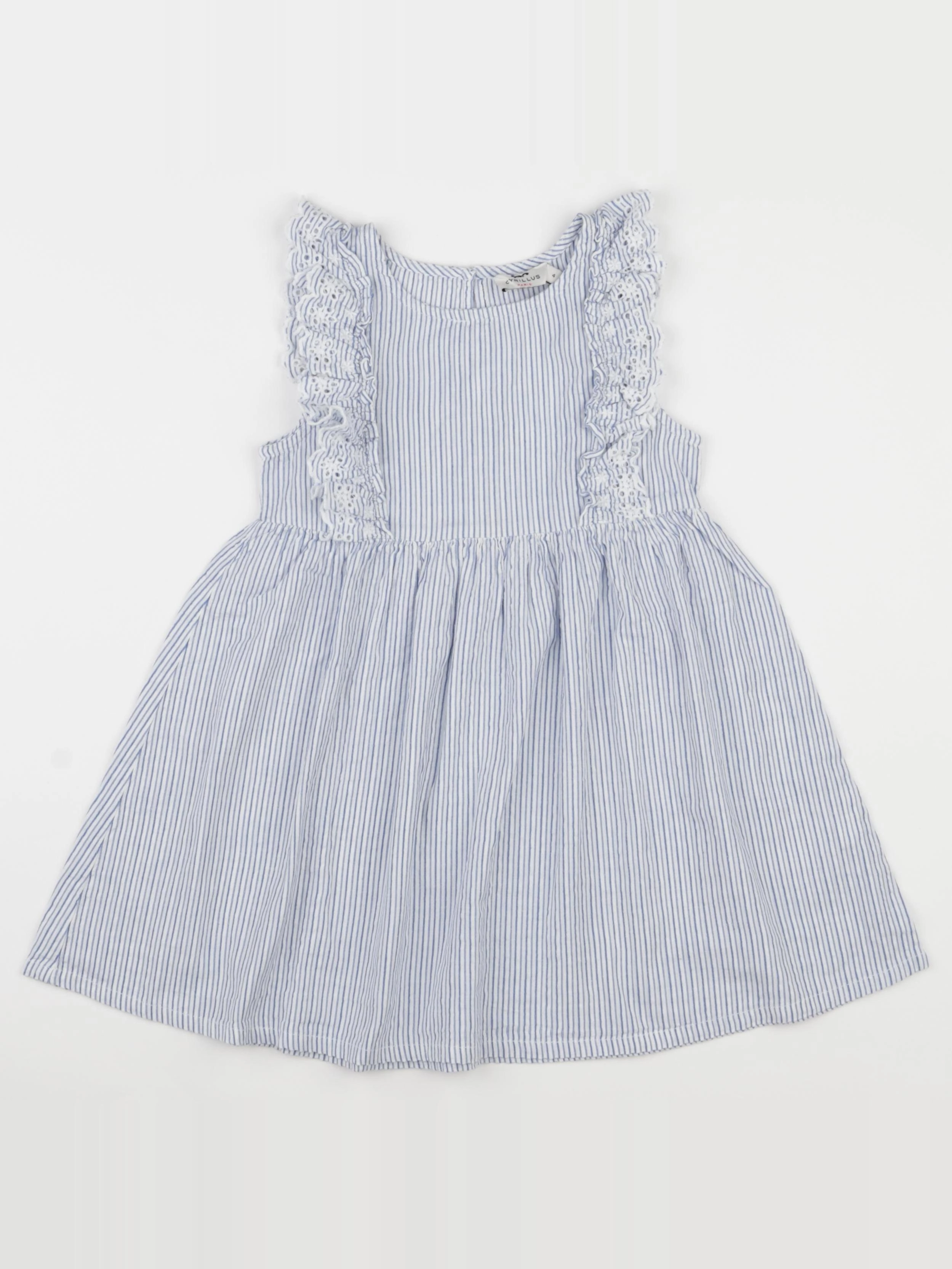 Cyrillus - robe bleu - 4 ans